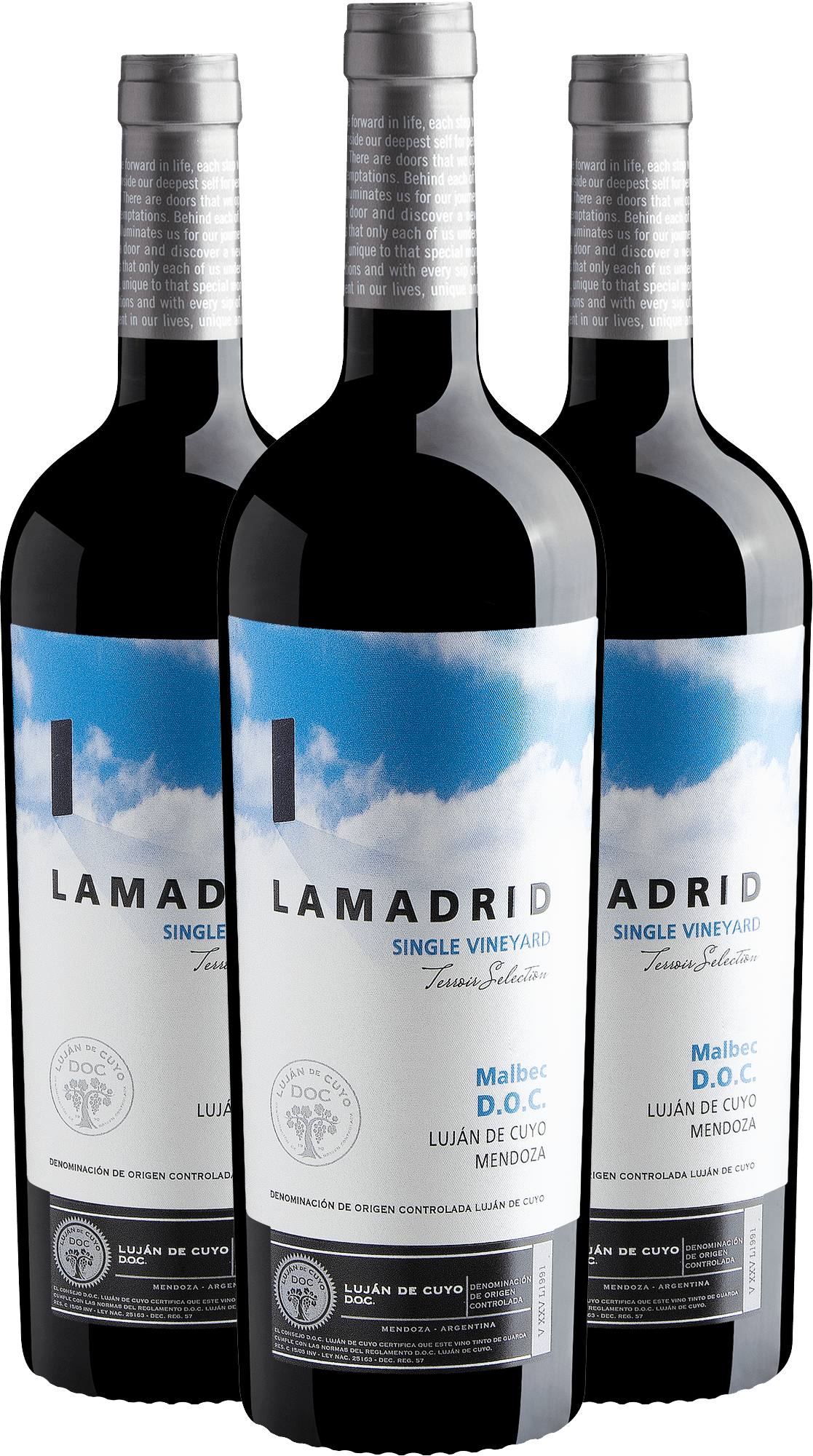 Kit 3 Lamadrid Single Vineyard Terroir Selection Malbec DOC
