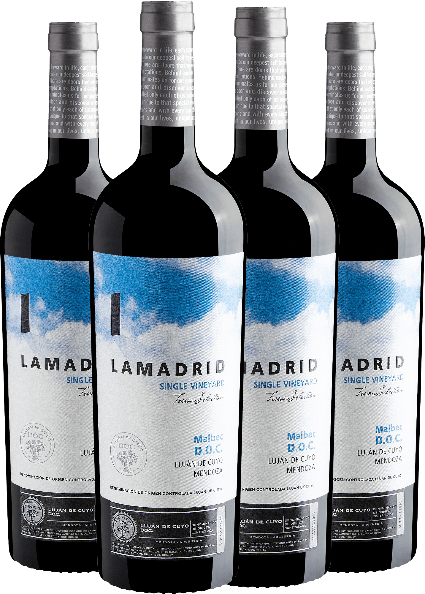 Kit 4 Lamadrid Single Vineyard Terroir Selection Malbec DOC por R$89,90 cada garrafa
