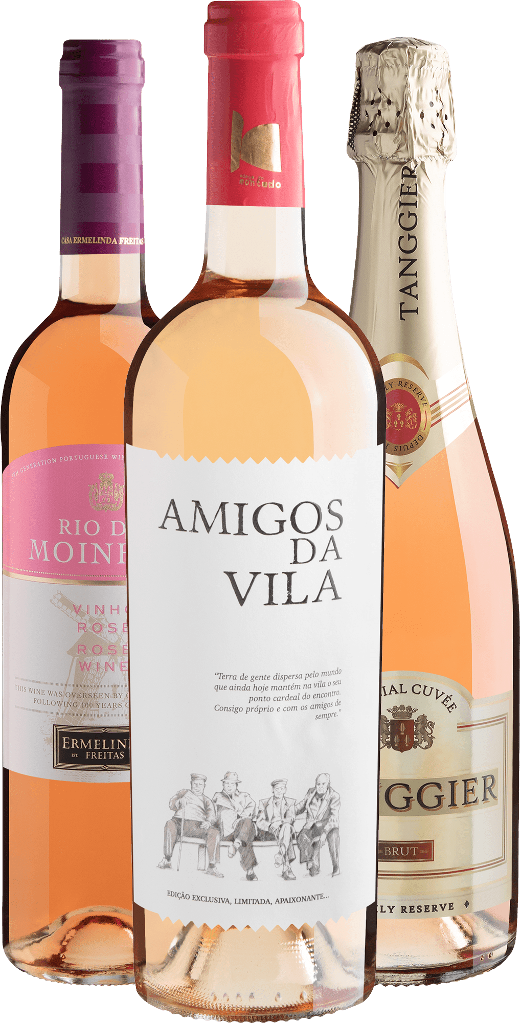 Kit Rosés | 2 Vinhos + 1 Espumante por R$43,90 cada garrafa 