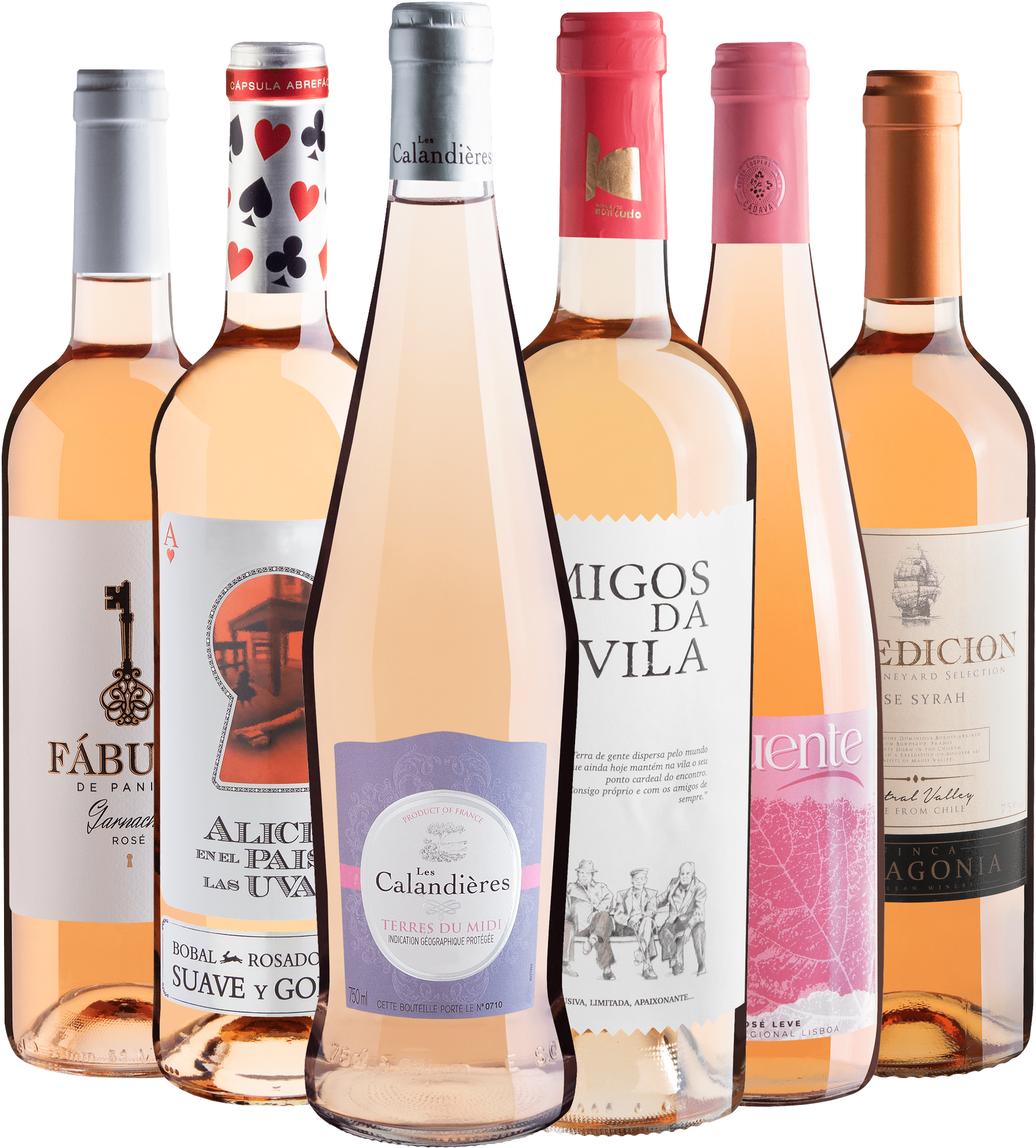 Kit Seleção dos Sommelieres | 6 Vinhos Rosés por R$39,90 cada garrafa