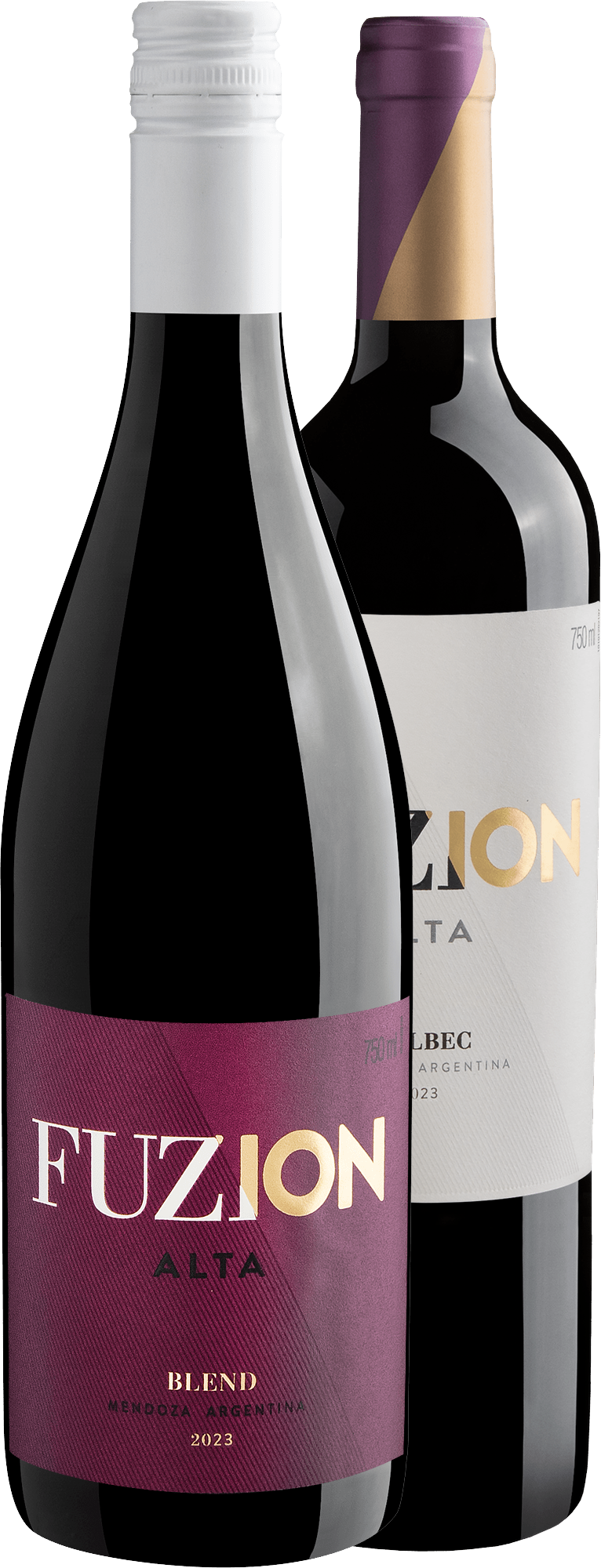 Kit Fuzion Alta | 1 Blend + 1 Malbec por R$89,90 cada garrafa