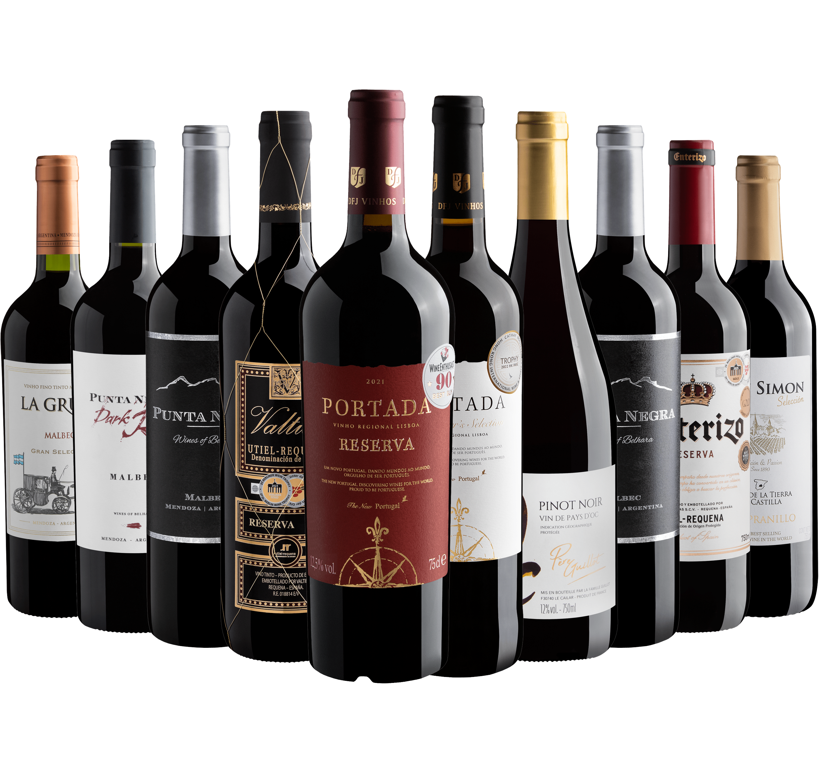 Kit 10 Vinhos com Portada Reserva 