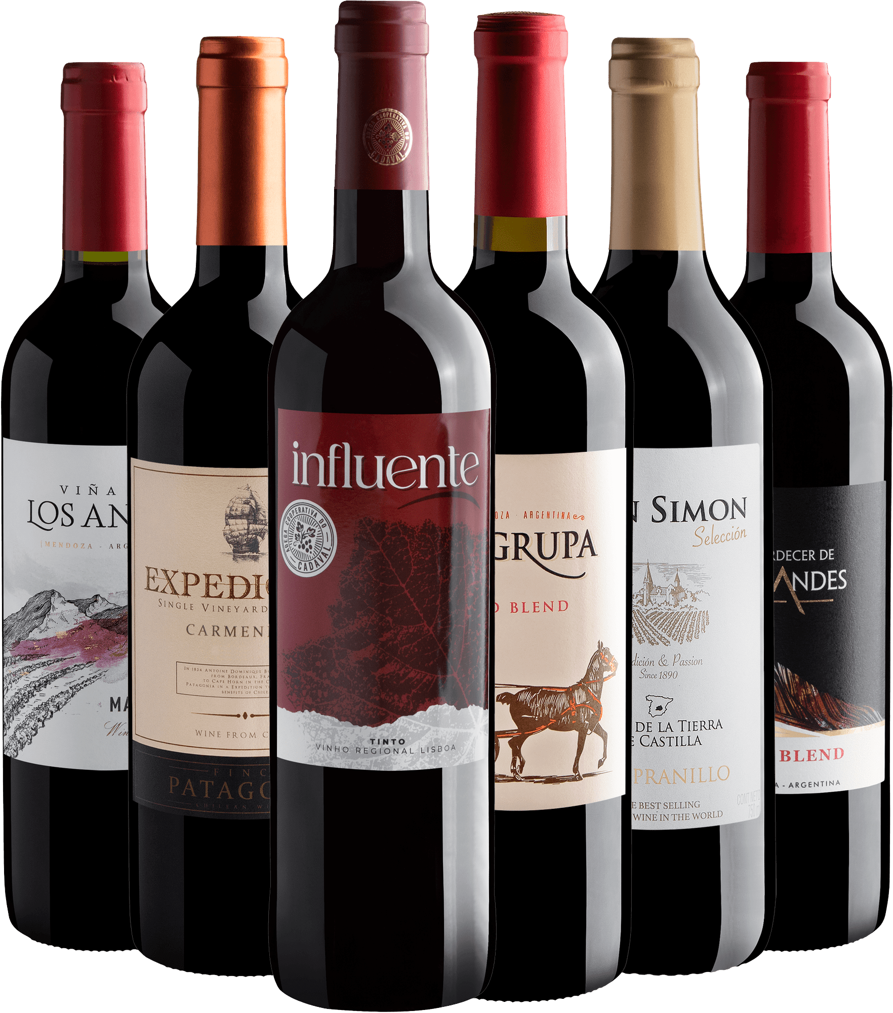 Kit 6 Best Sellers por R$29,90 cada garrafa