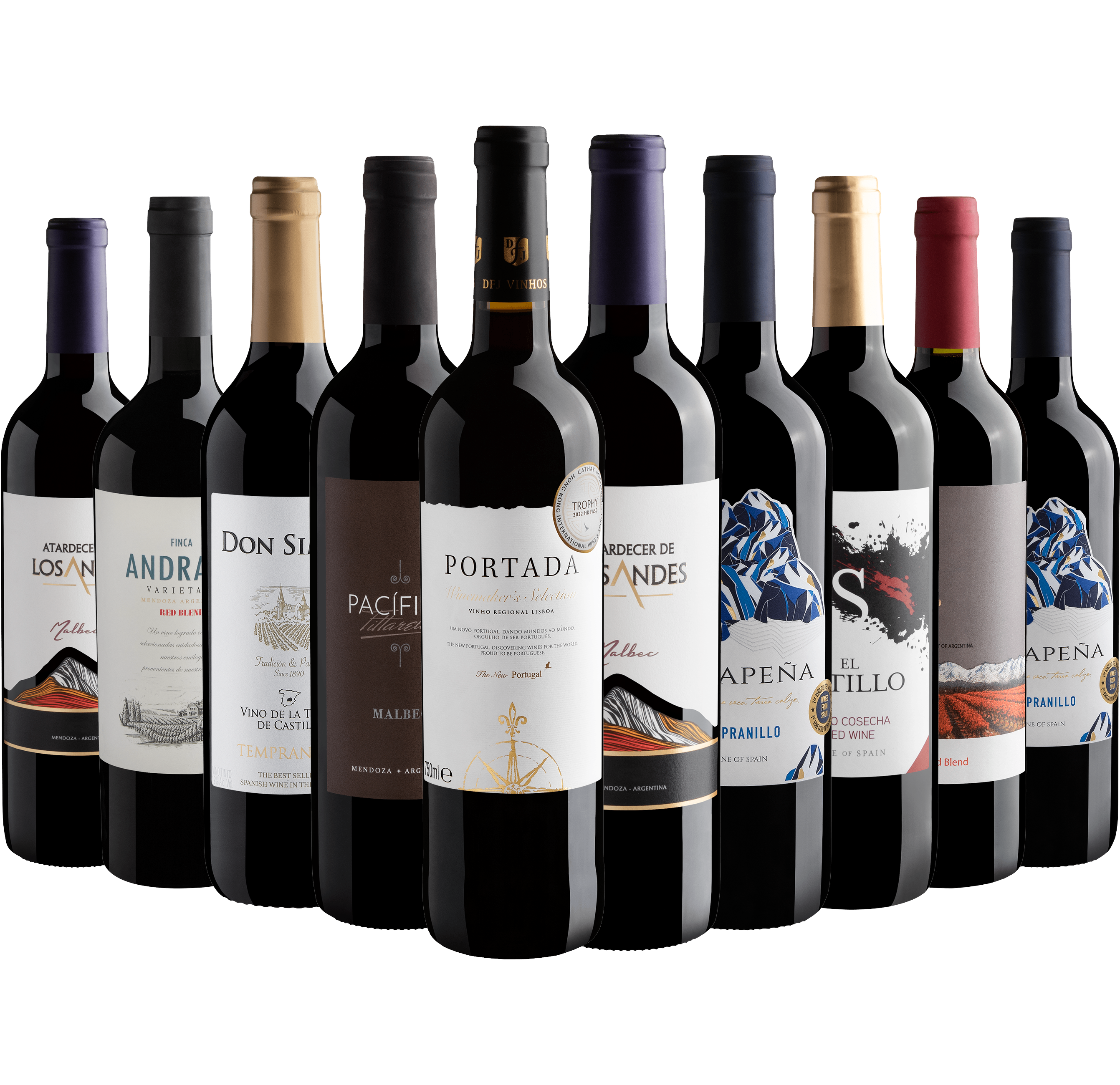 Kit 10 Tintos com Portada Winemaker's por R$29,90 cada garrafa