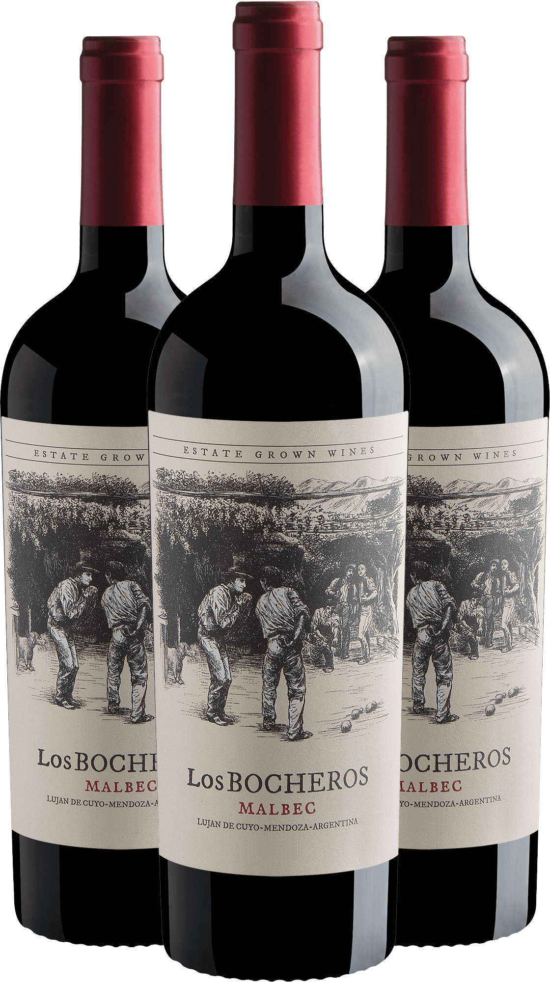 Kit 3 Los Bocheros Malbec por R$89,90 cada garrafa