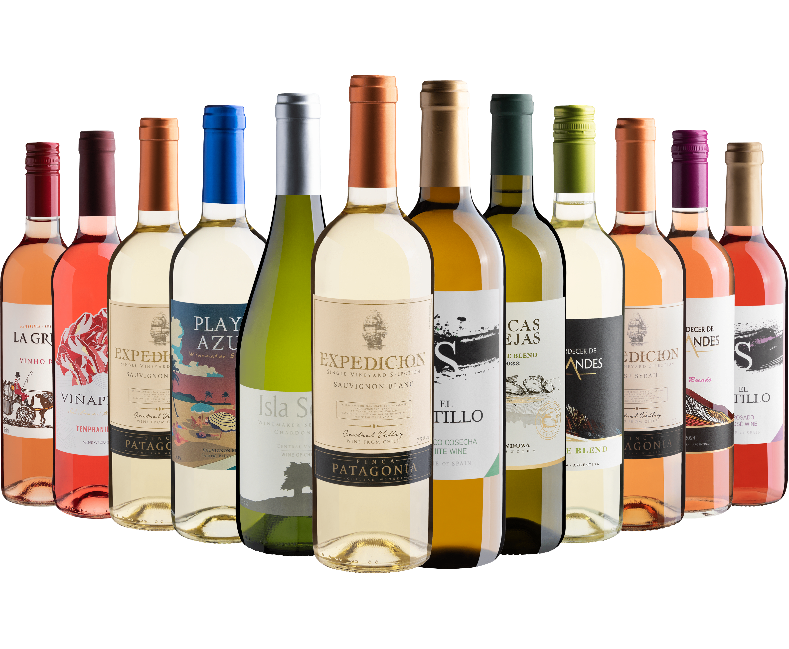 Kit 12 Vinhos Refrescantes por R$25,90 cada garrafa*