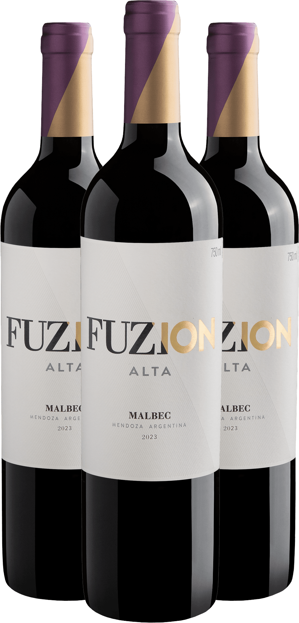 Kit 3 Fuzion Alta Malbec por R$79,90 cada garrafa 