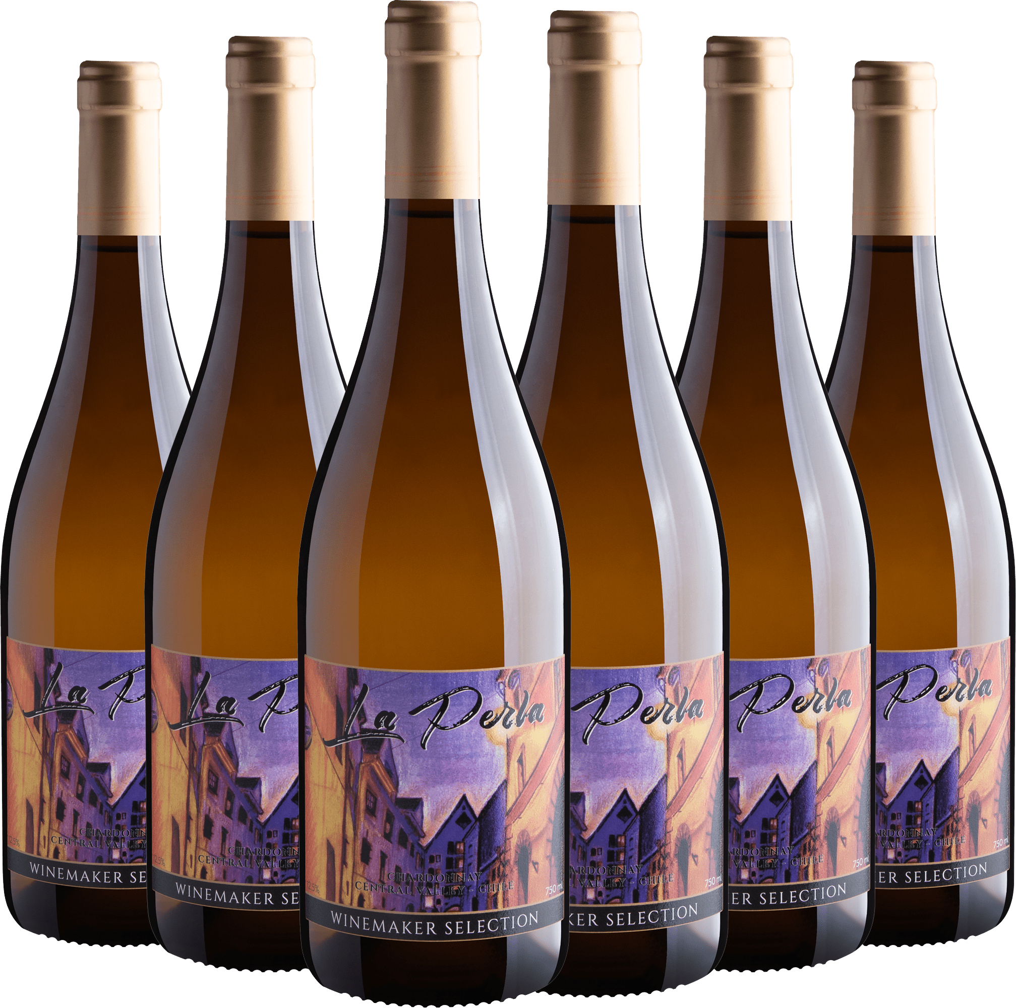 Kit 6 La Perla Winemaker Selection Chardonnay por R$29,90 cada garrafa