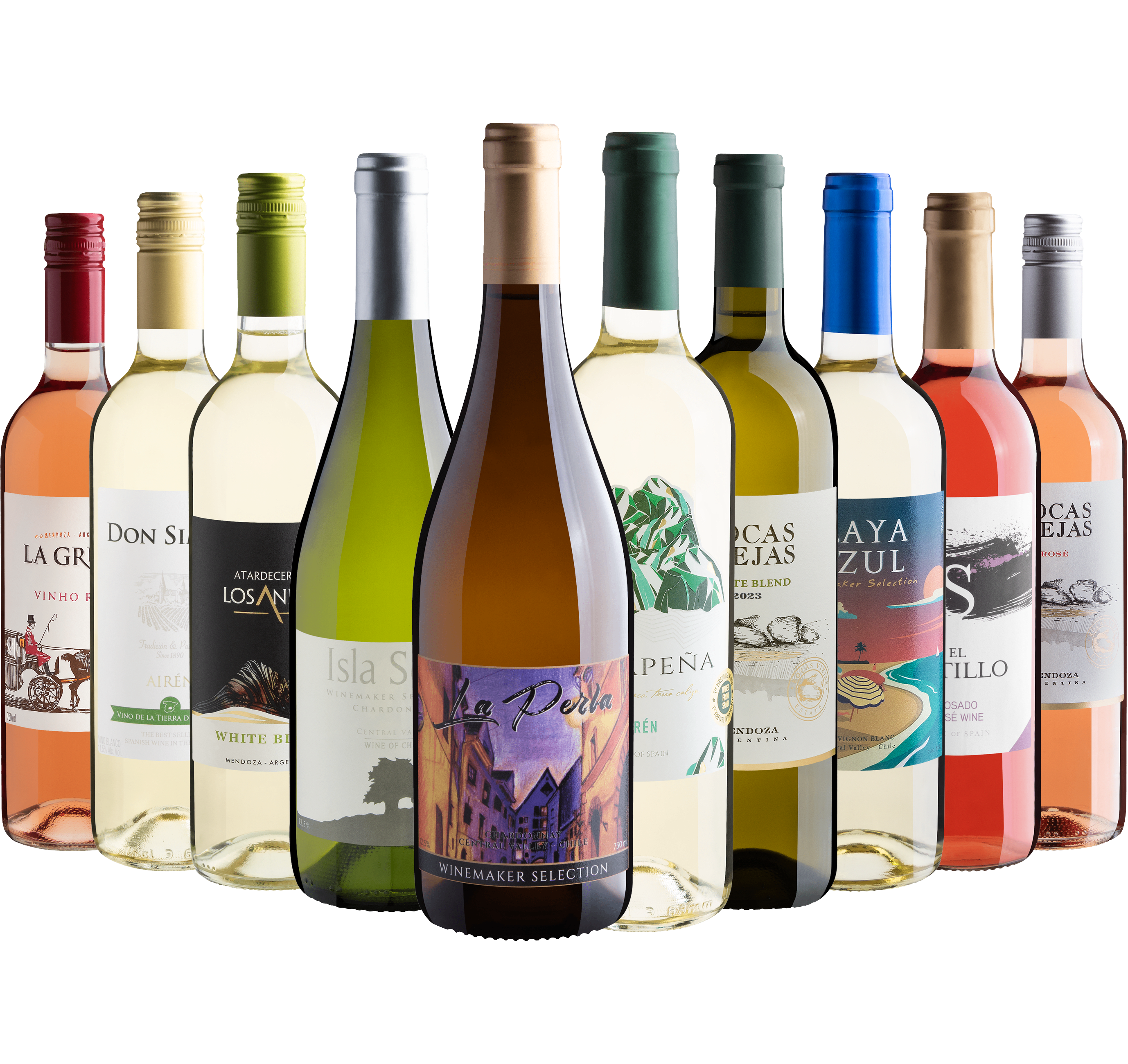 Kit 10 Vinhos Refrescantes por R$28,90 cada garrafa
