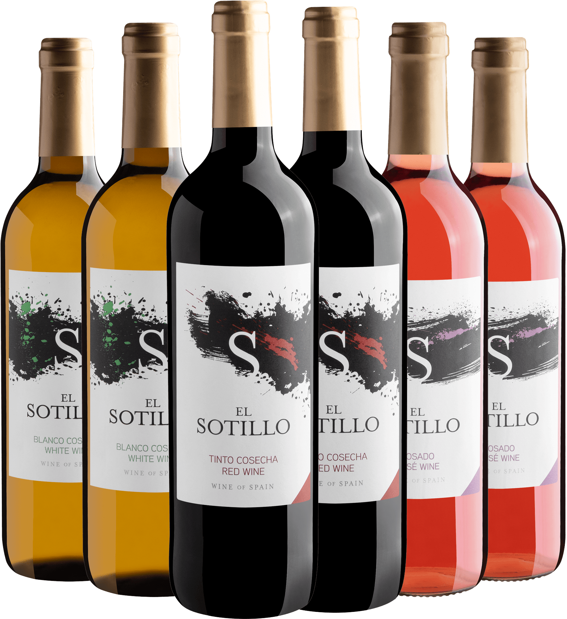Kit El Sotillo: 2 Tinto + 2 Branco + 2 Rosé 