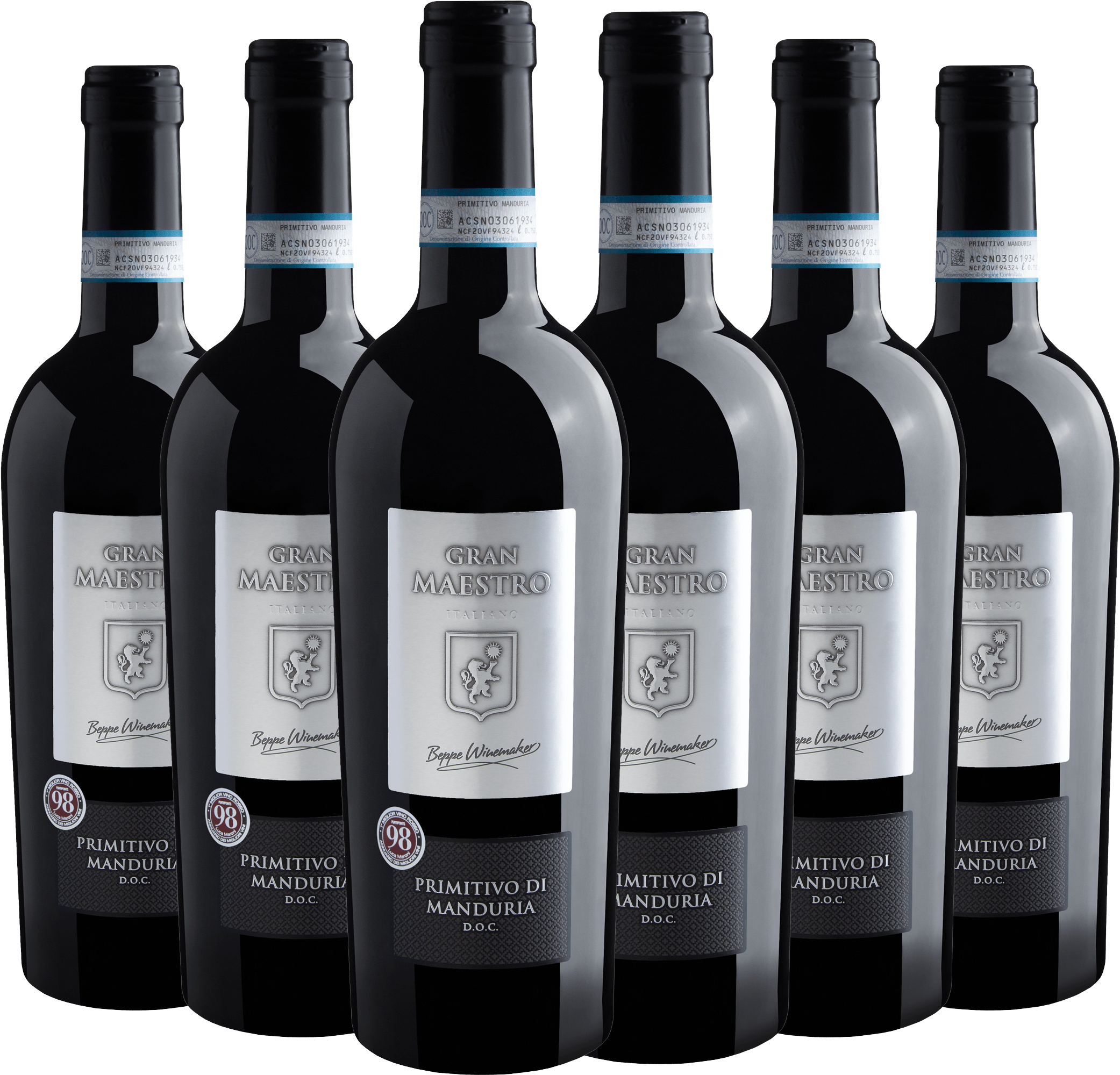 Kit 6 Gran Maestro Primitivo di Manduria DOC