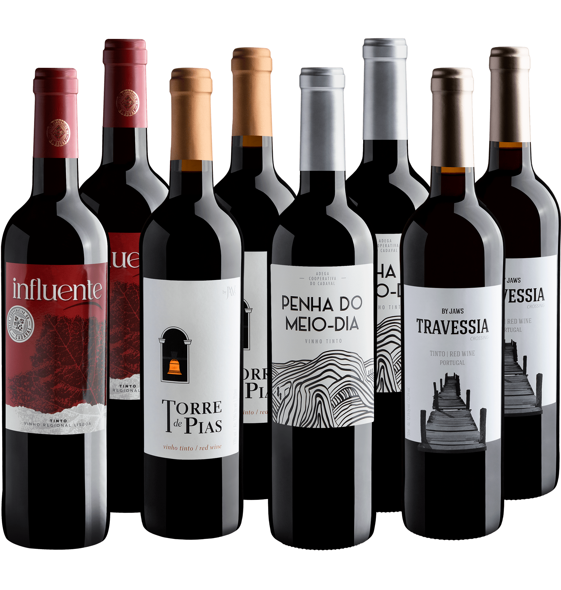 Kit Tintos de Lisboa em Dobro | 8 garrafas por R$35,90 cada