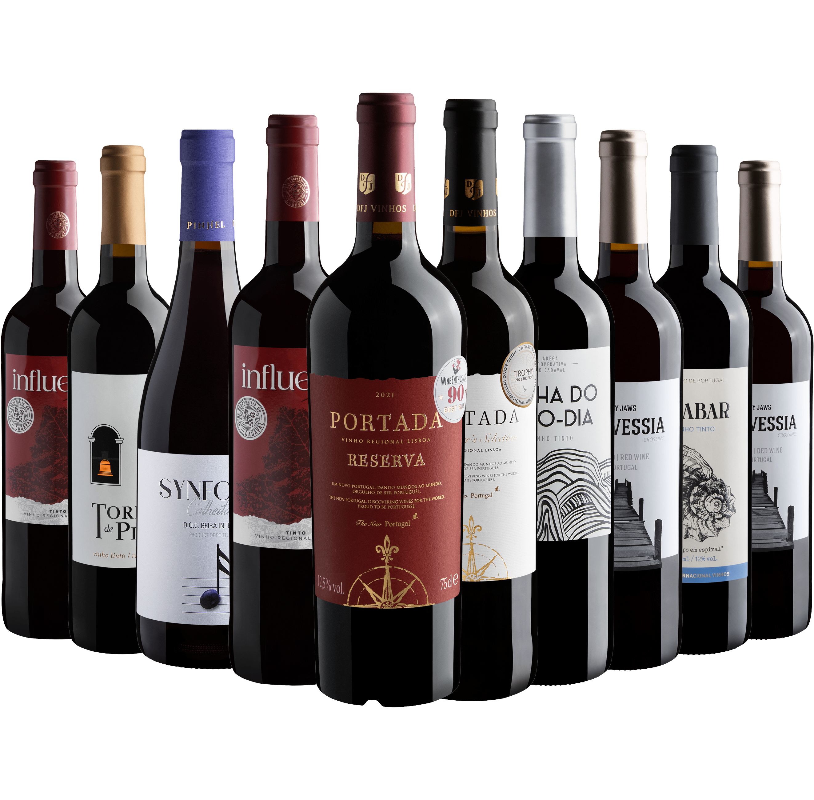 Kit Tintos Portugueses com Portada Reserva | 10 garrafas por R$42,90 cada