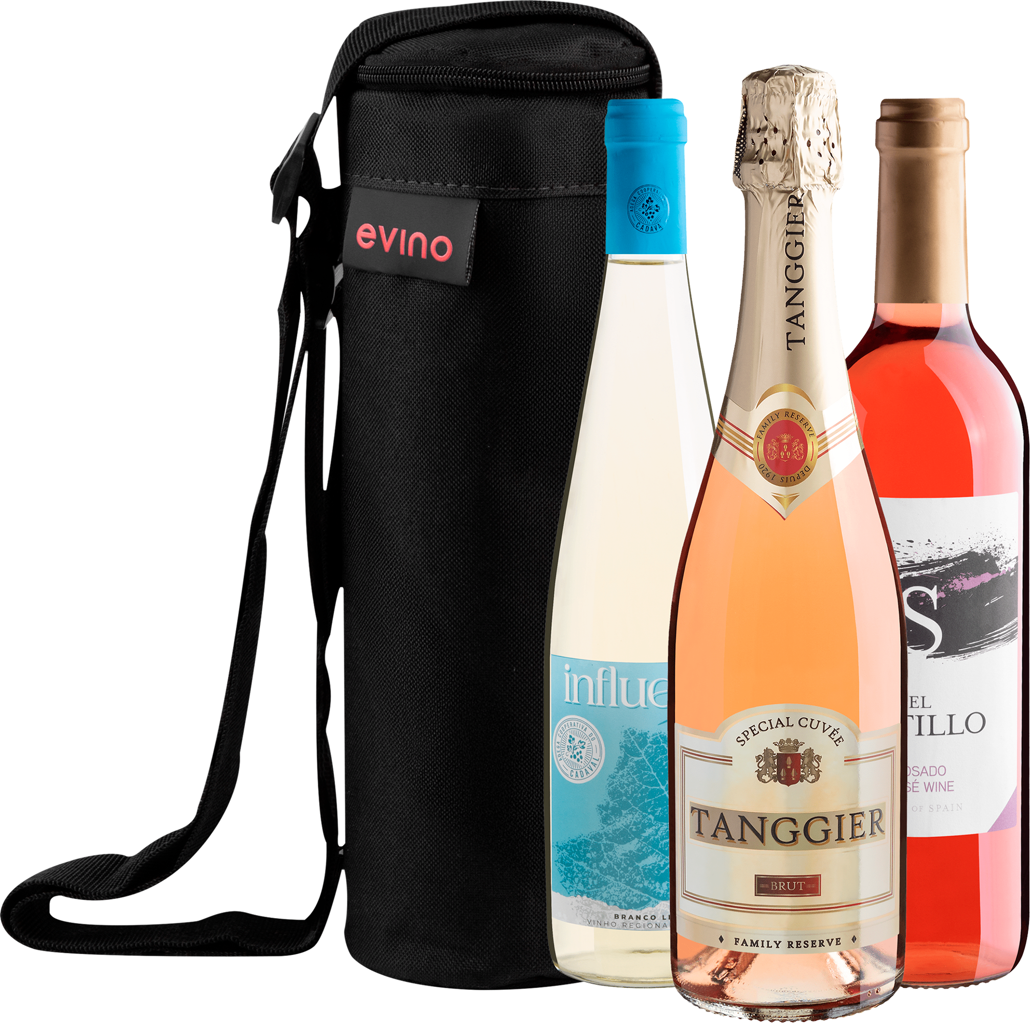 Kit 3 Vinhos Refrescantes com Tanggier Brut + 1 Bolsa Exclusiva