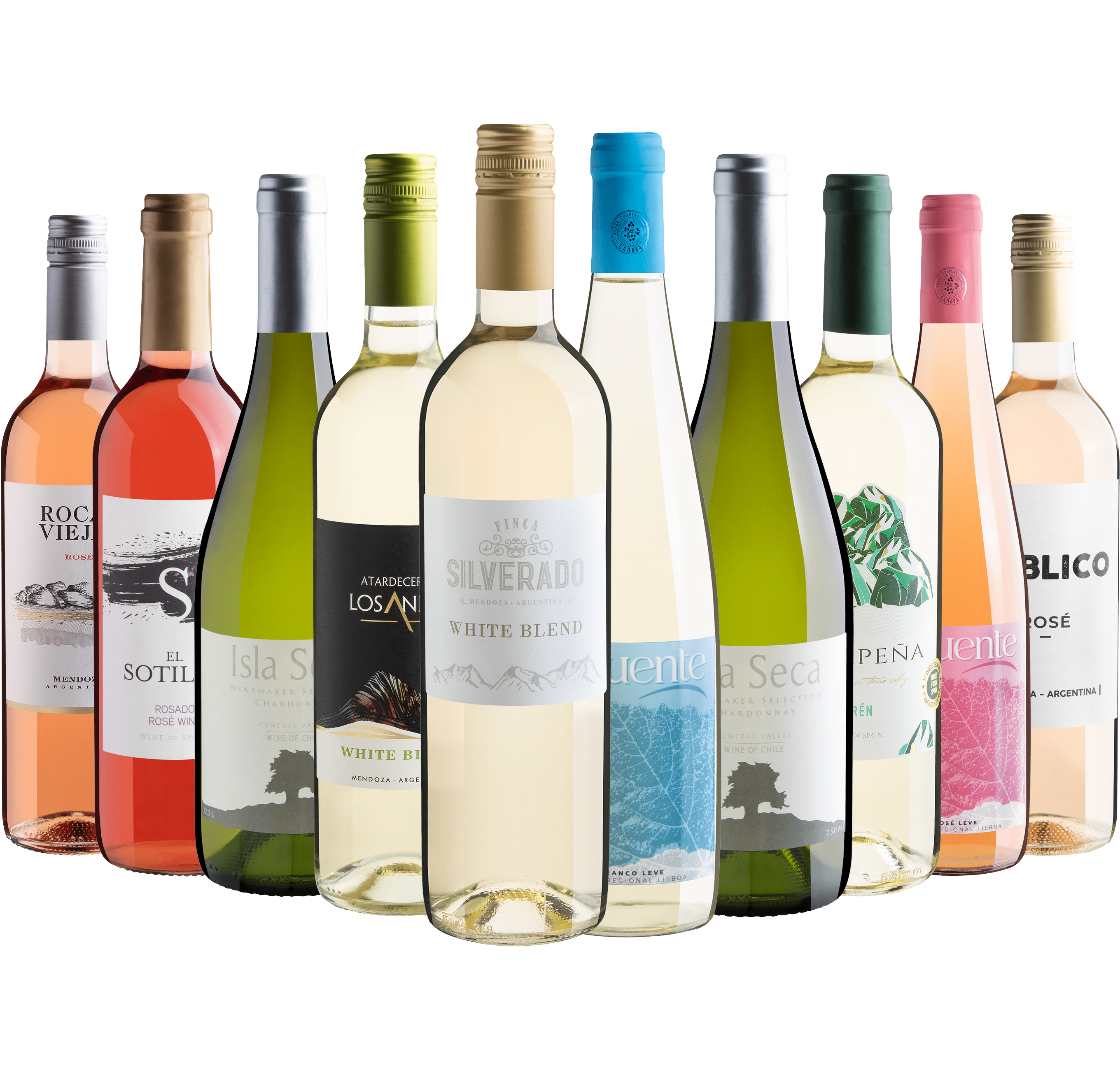 Kit 10 Vinhos Refrescantes por R$31,90 cada garrafa