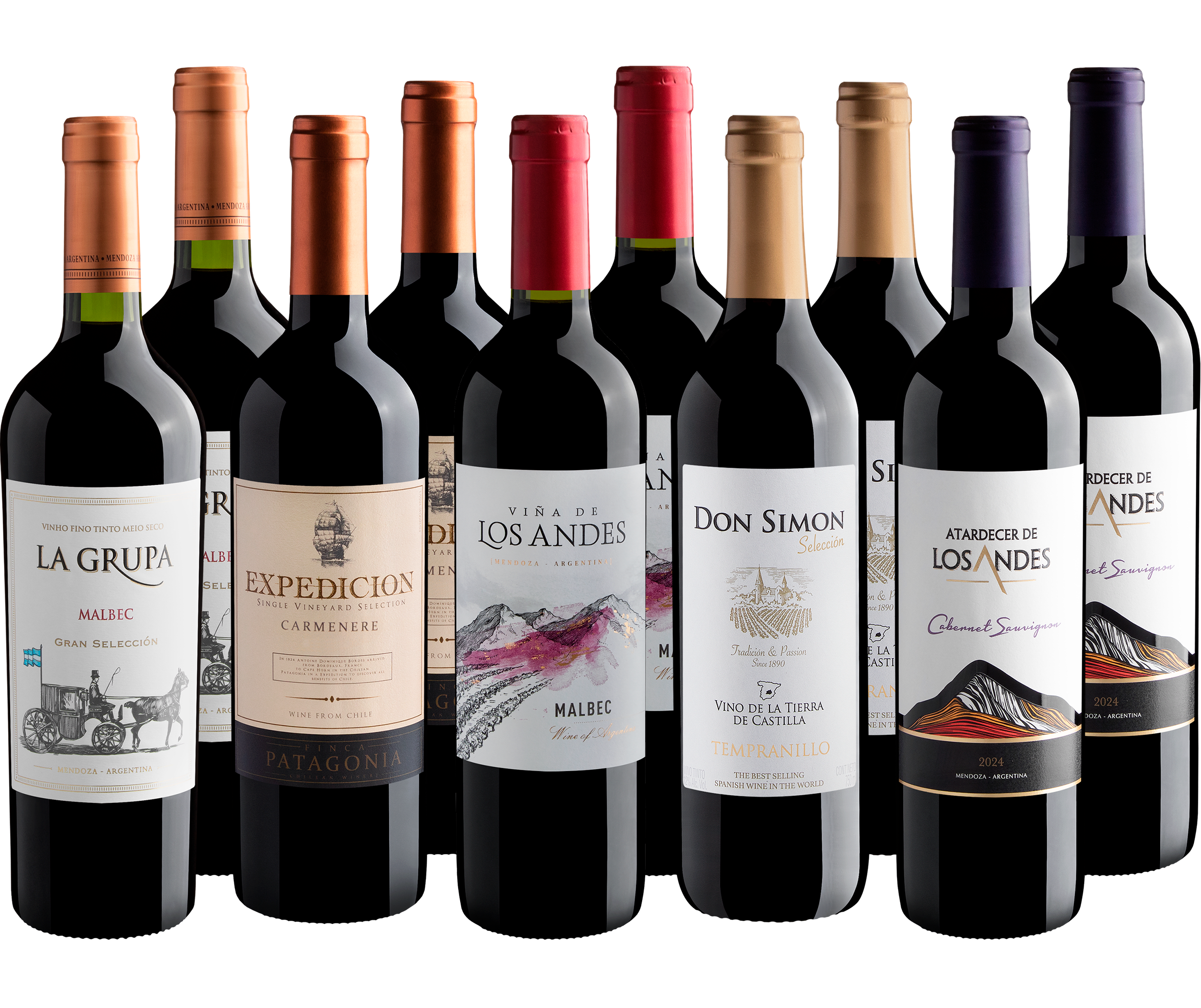Kit Best Sellers em Dobro | 10 garrafas por R$32,90 cada garrafa