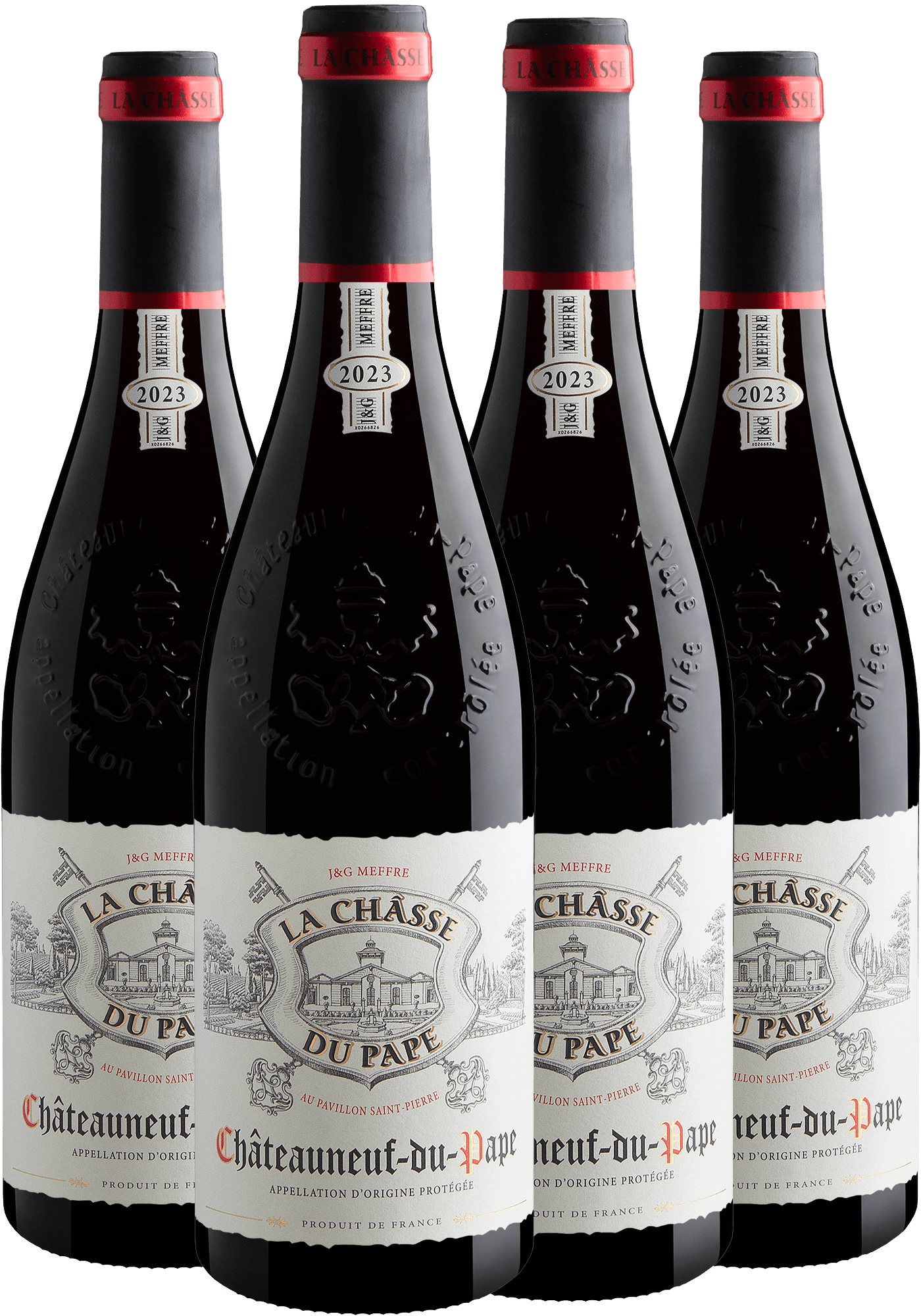 Kit 4 La Châsse du Pape Châteauneuf-du-Pape AOP 