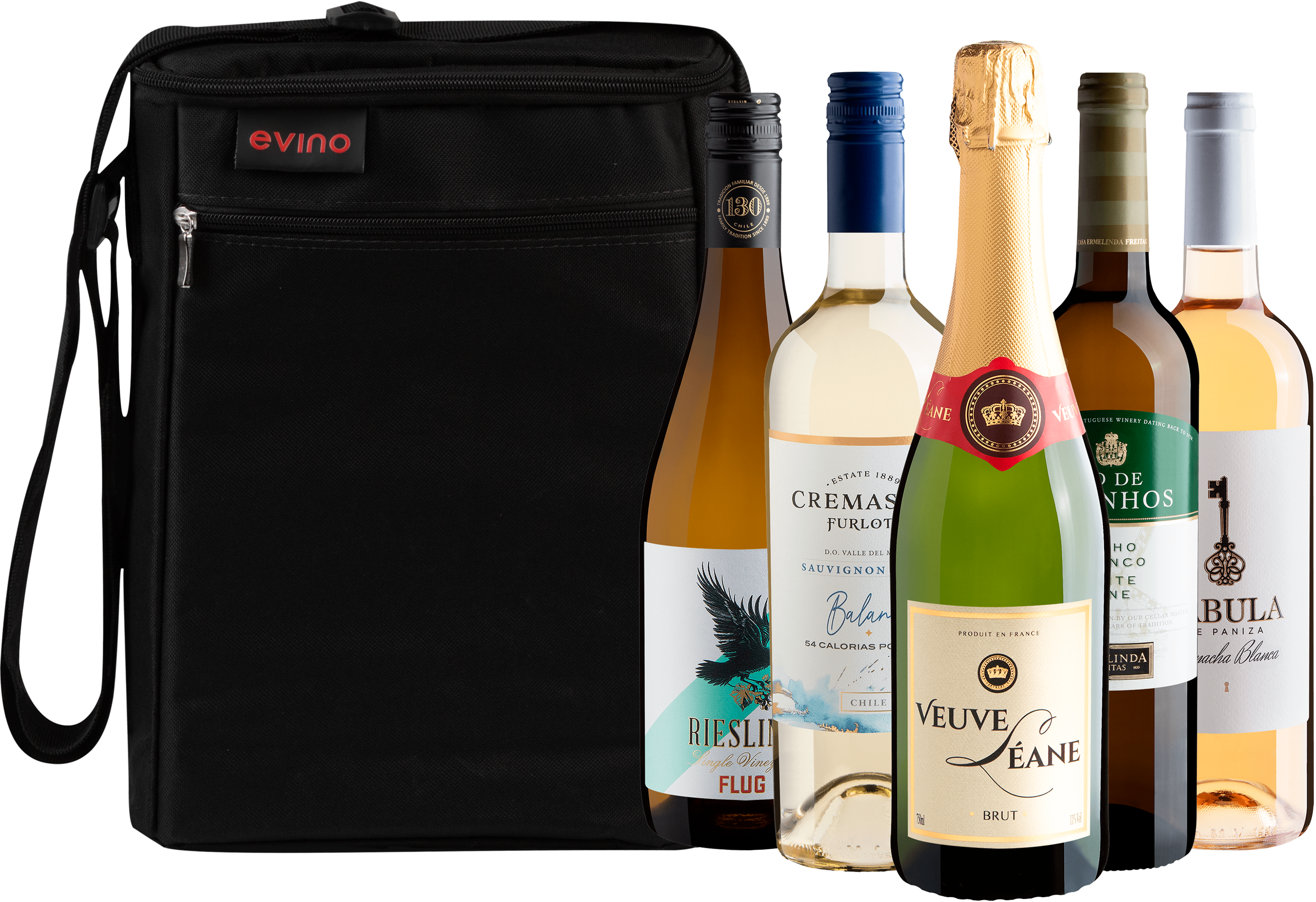 Kit 5 Vinhos Refrescantes + Bolsa Exclusiva