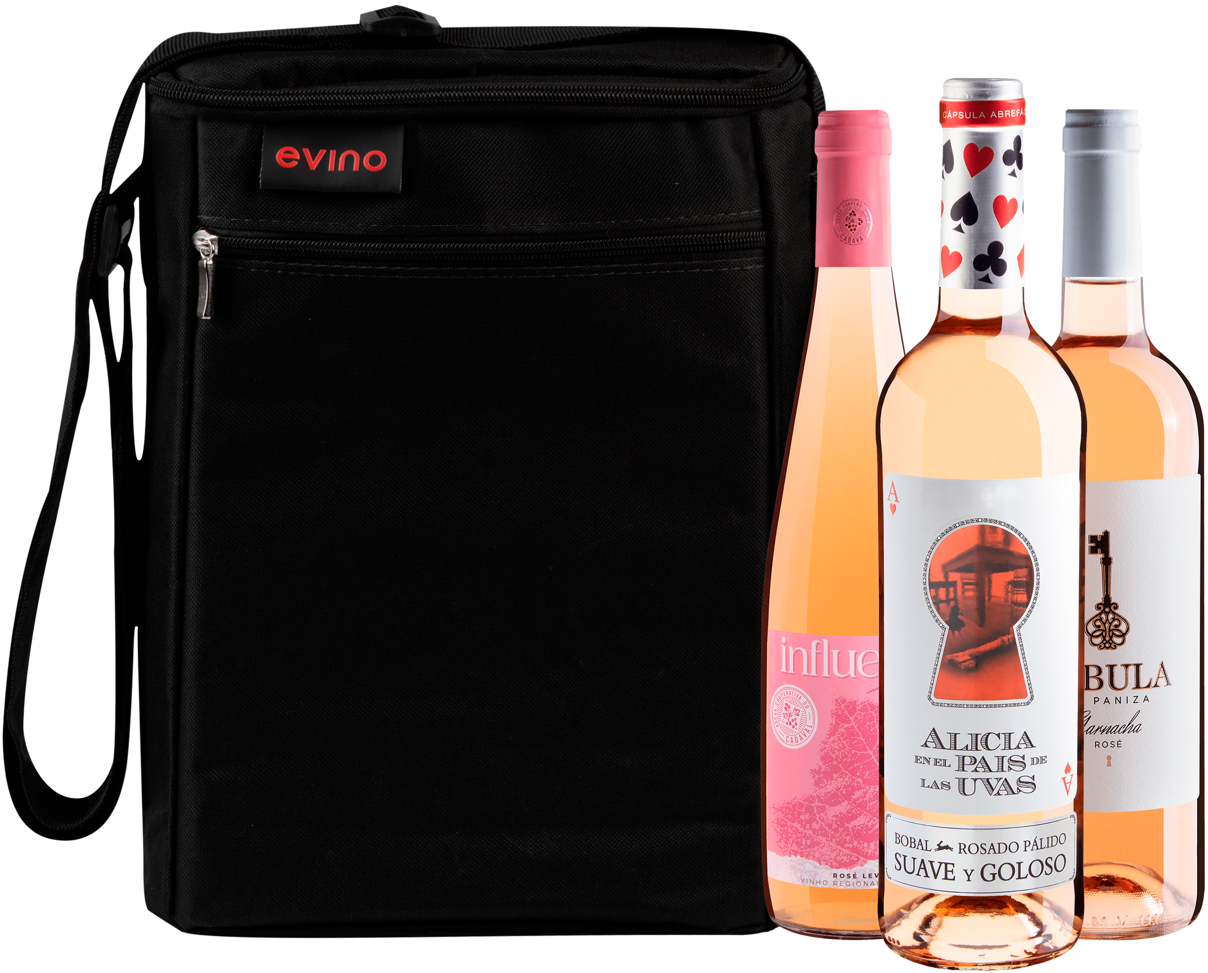 Kit 3 Vinhos Rosés + Bolsa Exclusiva