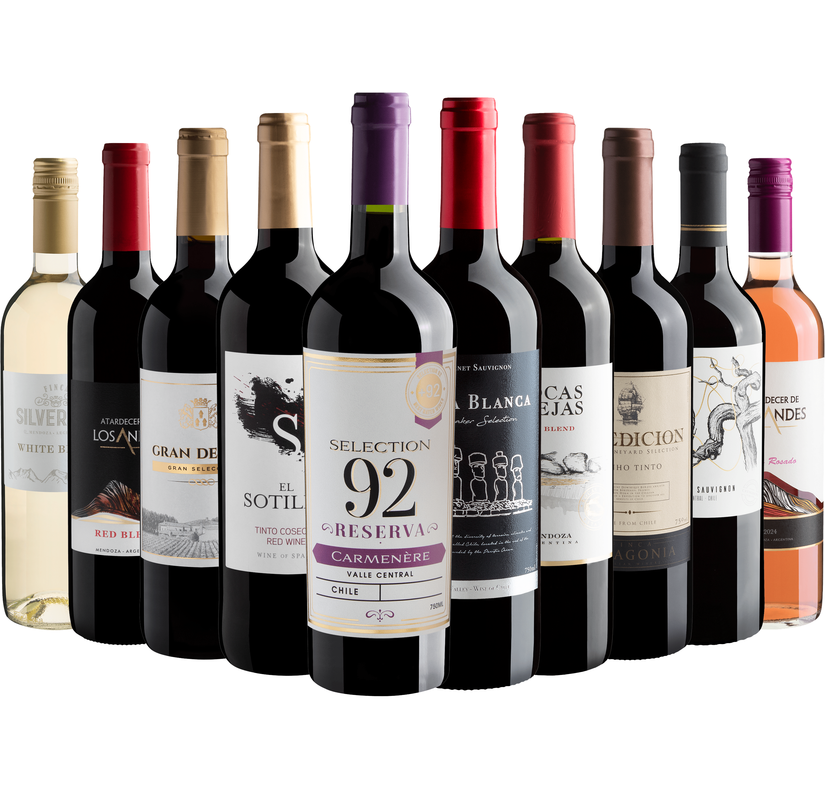 Kit 10 Vinhos para o Outono por R$ 27,90 cada garrafa