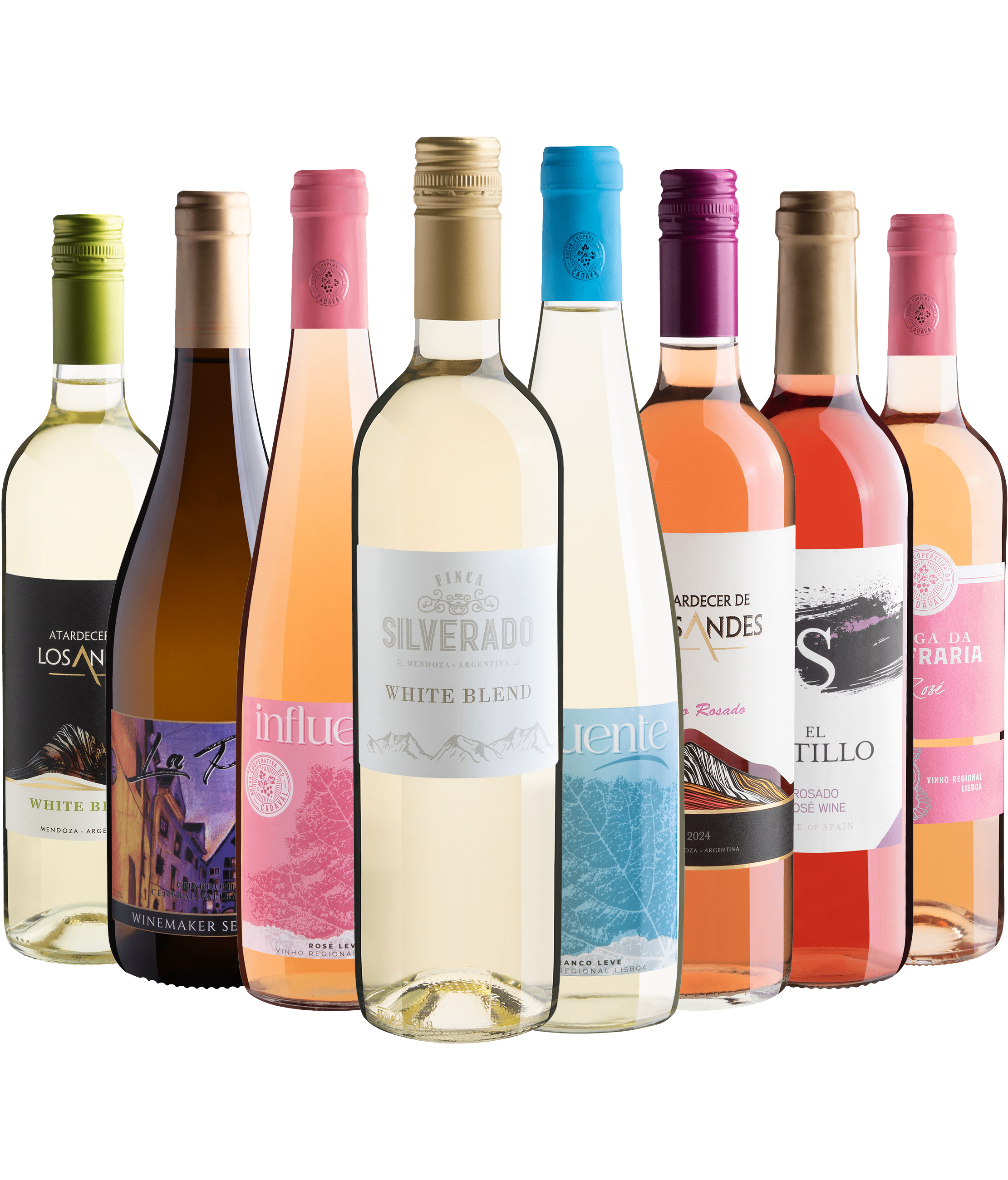Kit Brancos e Rosés | 8 garrafas por R$ 29,90 cada