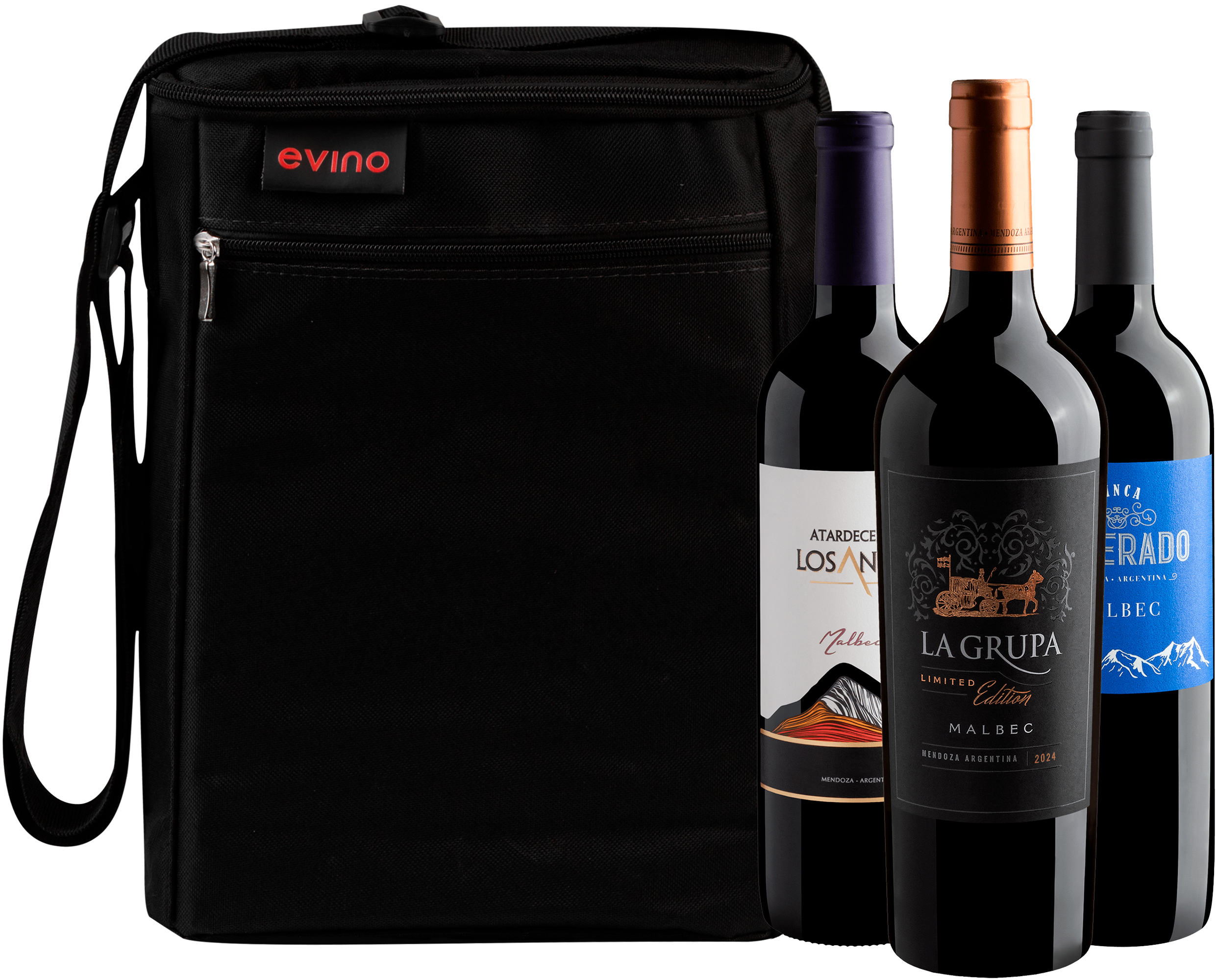 Kit 3 Malbecs com La Grupa Limited Edition + Bolsa Exclusiva