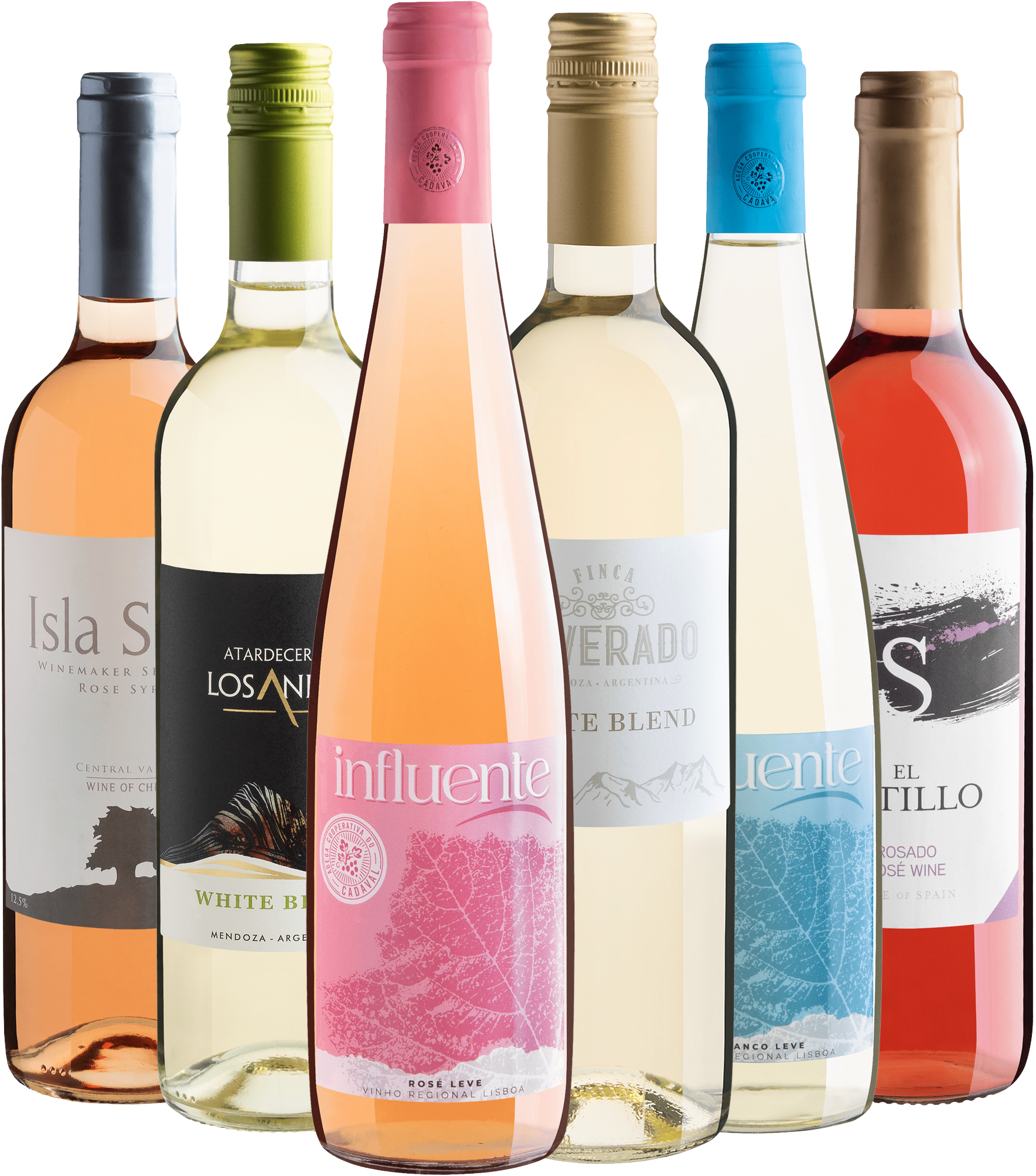 Kit 6 Vinhos Refrescantes por R$28,90 cada garrafa