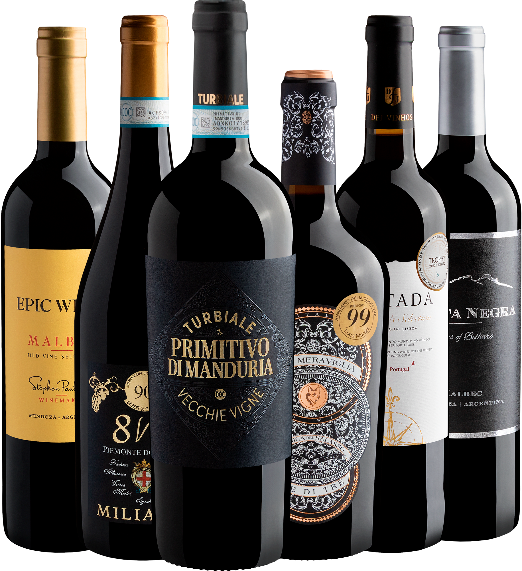 Kit 6 Vinhos Tintos Premiados