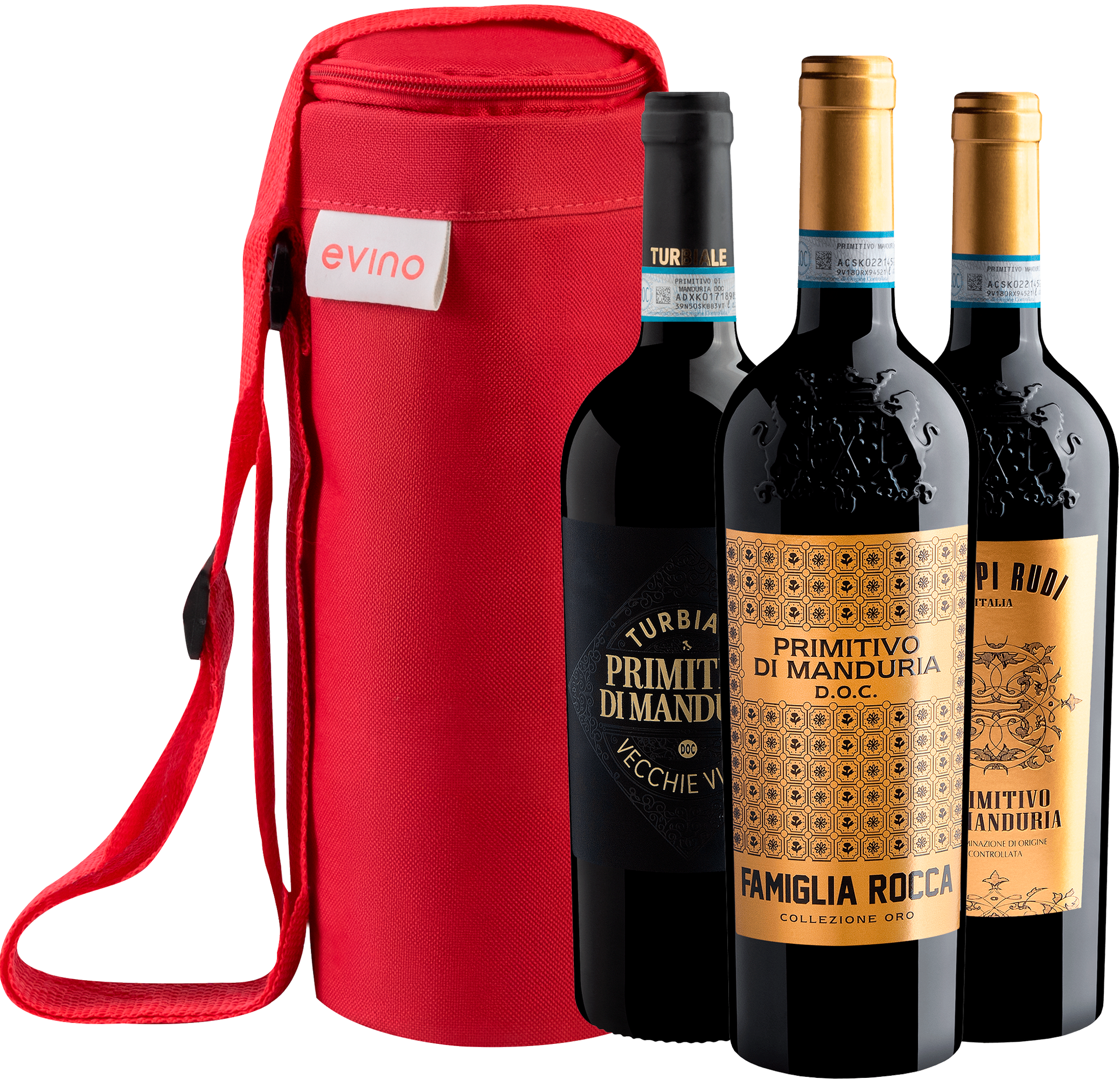 Kit 3 Primitivos di Manduria Premiados + Bolsa Exclusiva