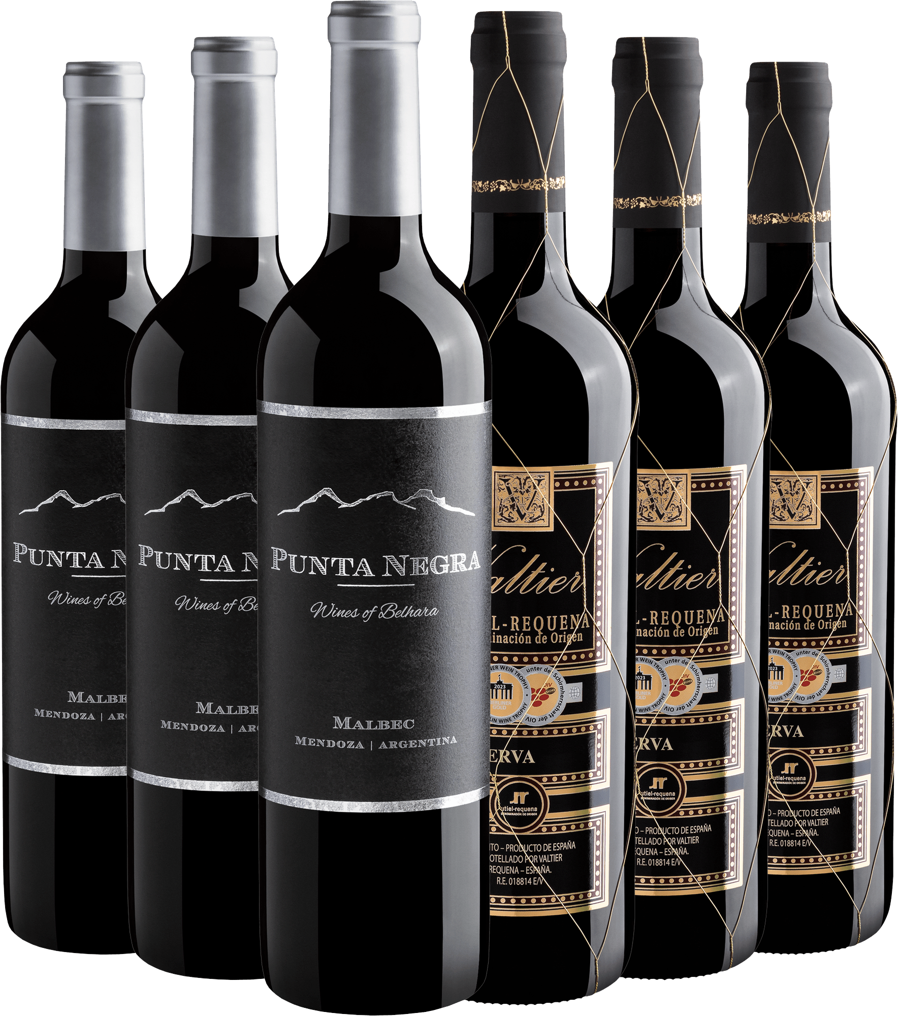 Kit Medalhas de Ouro | 3 Punta Negra  + 3 Valtier Reserva 