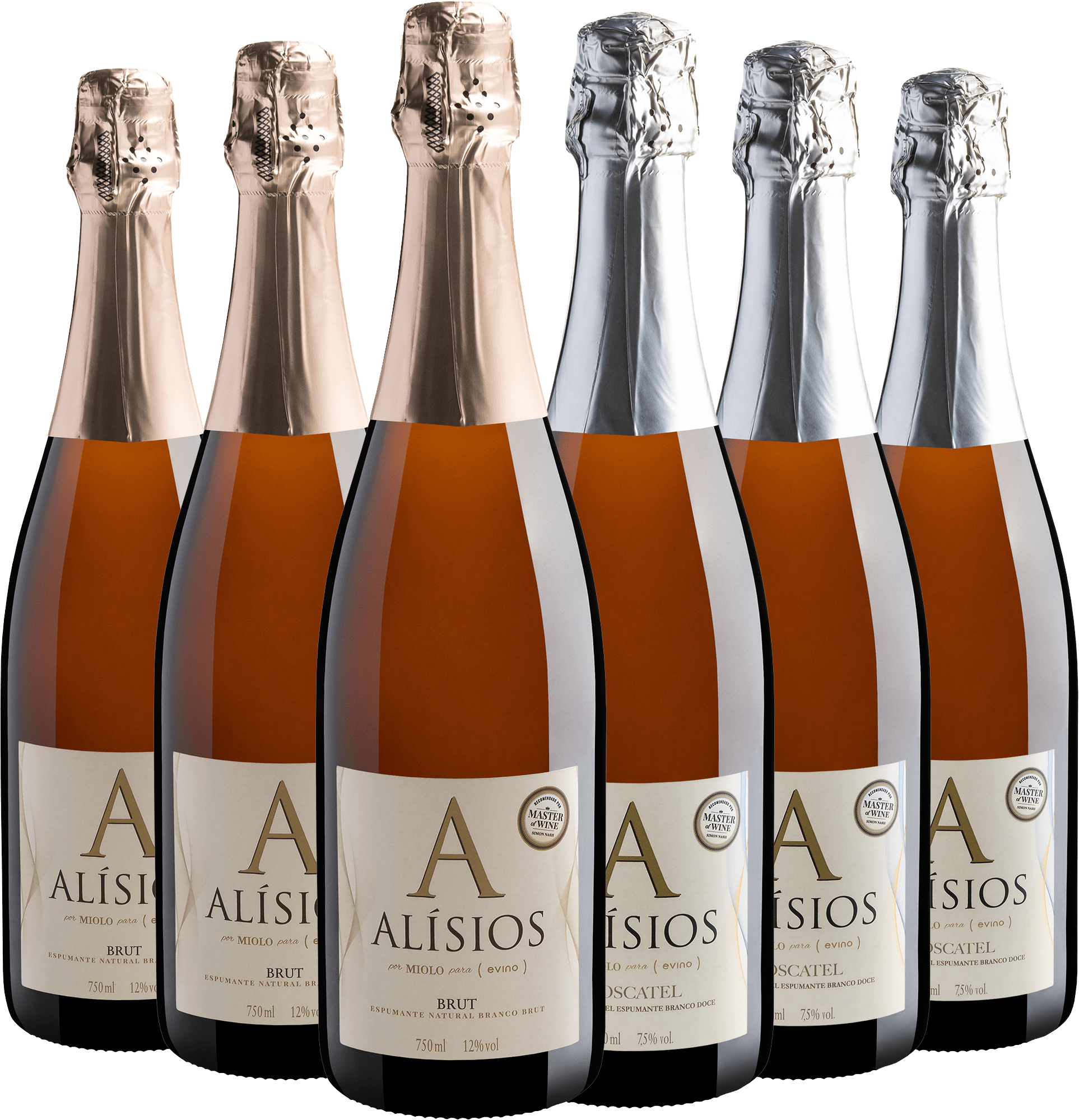 Kit Alísios: 3 Brut + 3 Moscatel
