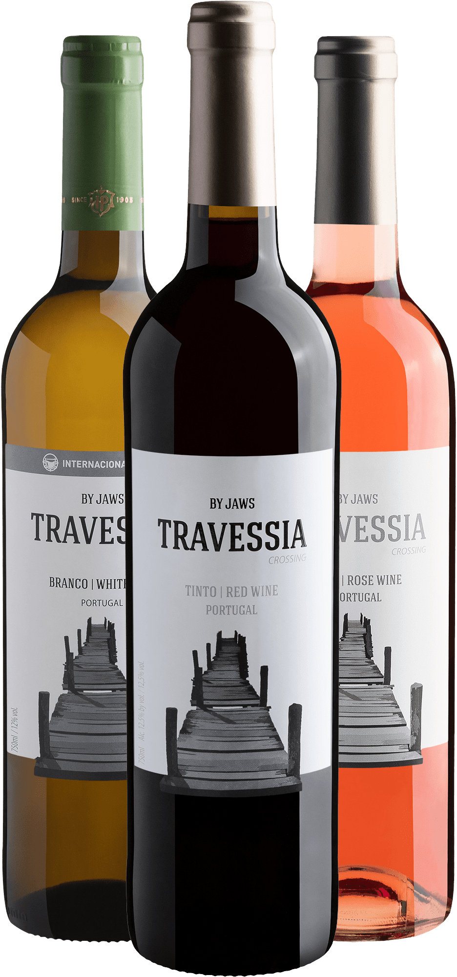 Kit Travessia: 1 Tinto + 1 Branco + 1 Rosé