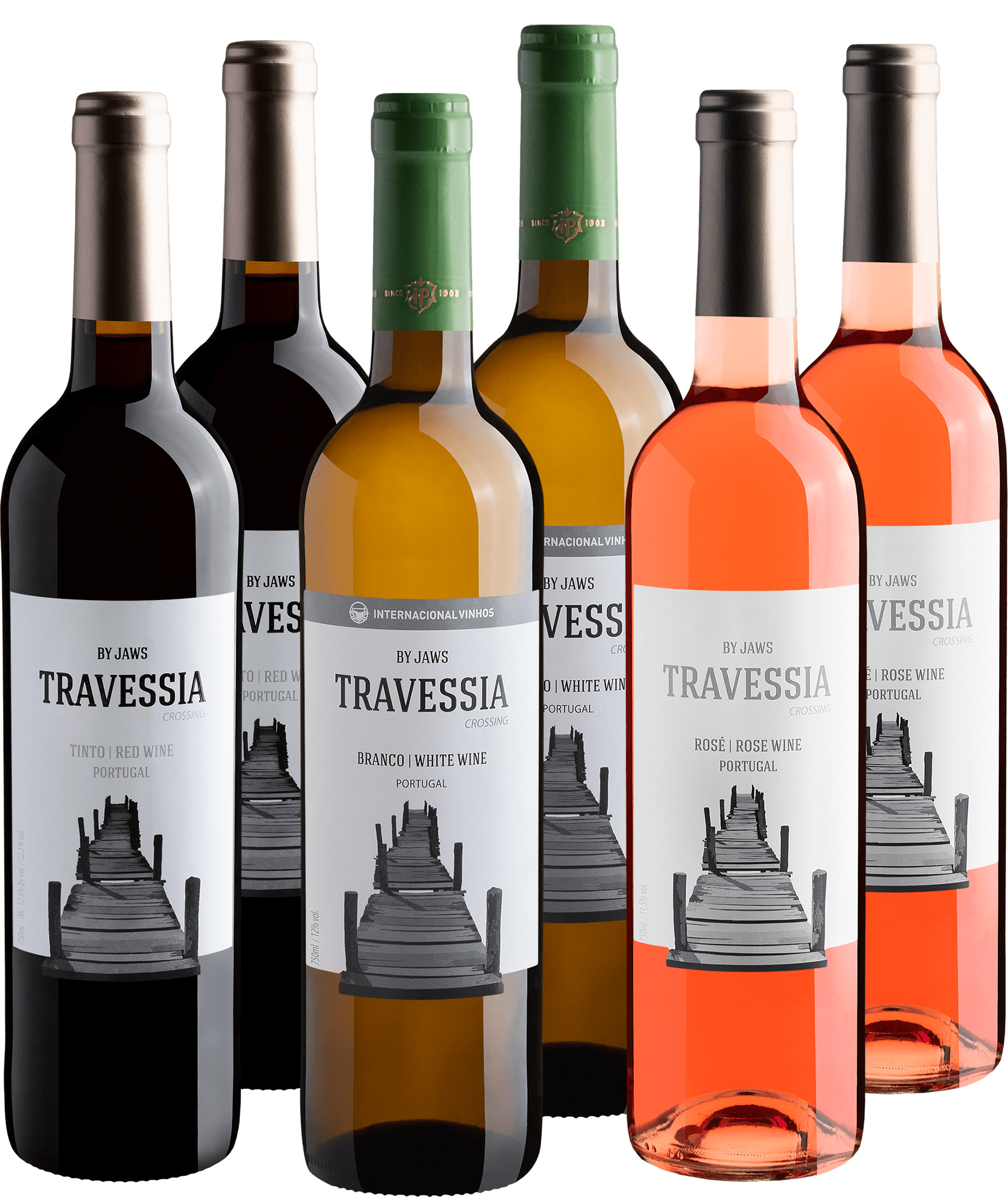 Kit Travessia em dobro: 2 Tintos + 2 Brancos + 2 Rosés