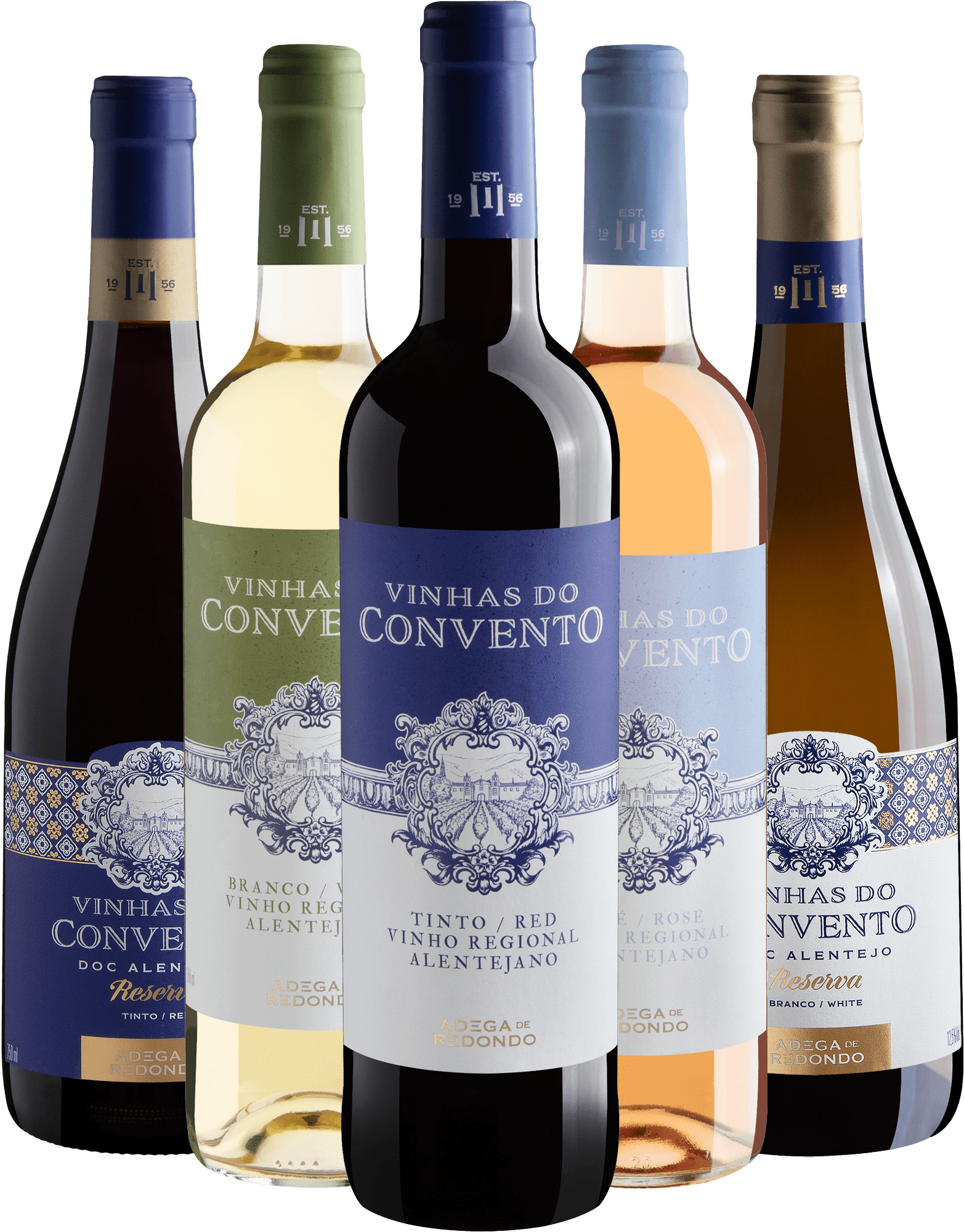Kit Vinhas do Convento: 3 Regionais + 2 Reserva