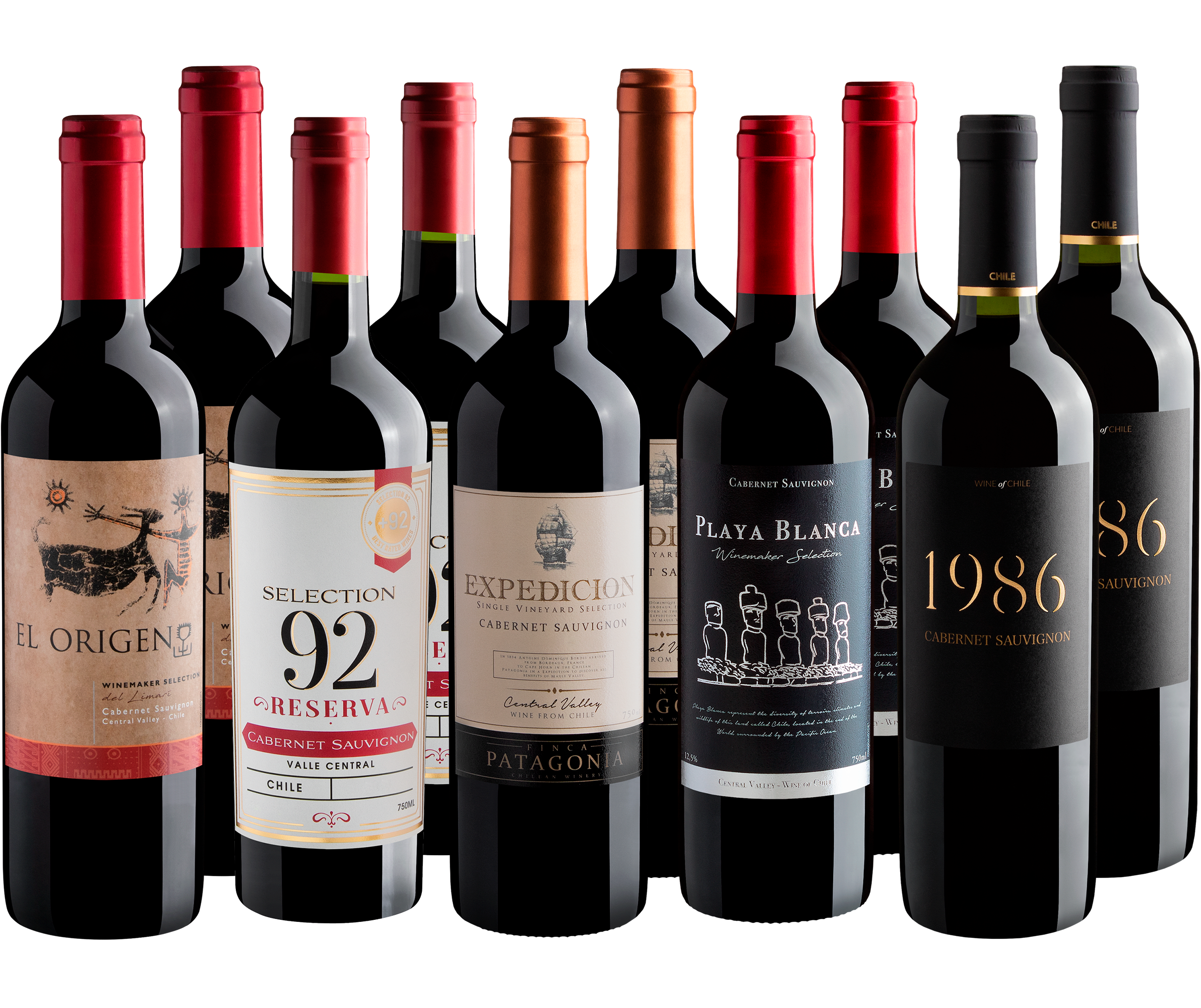 Kit 5 Cabernets Sauvignons em Dobro* 