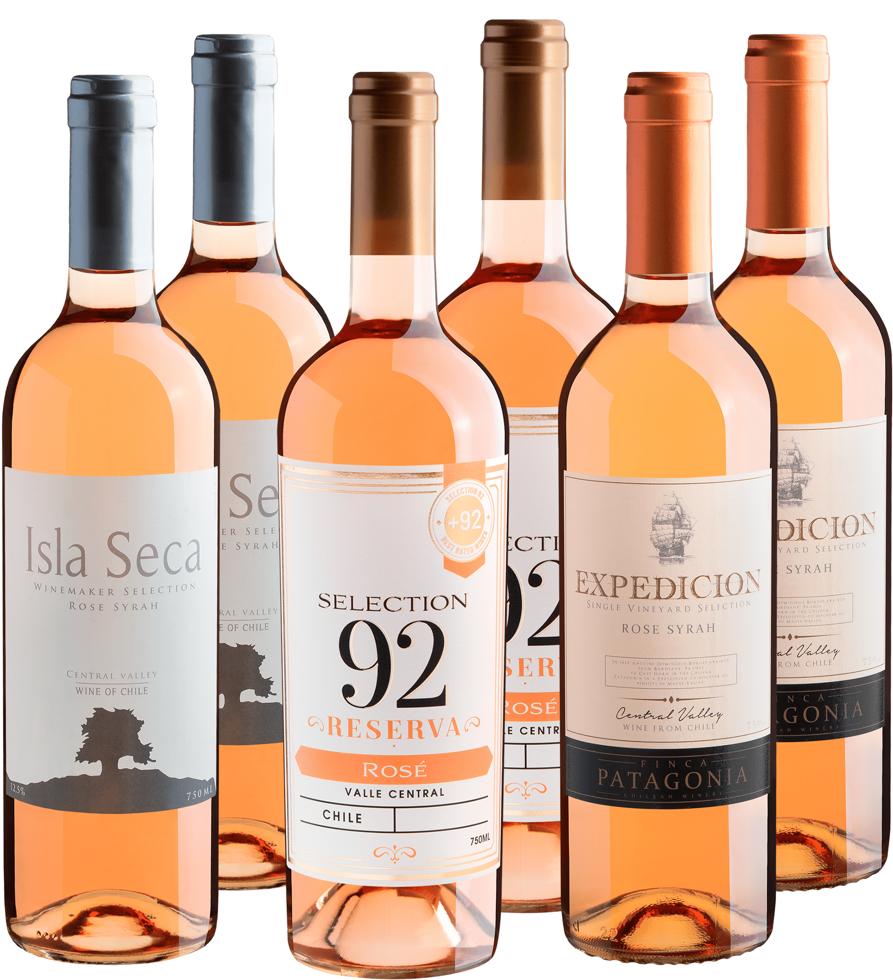Kit 3 Rosés Chilenos em Dobro 
