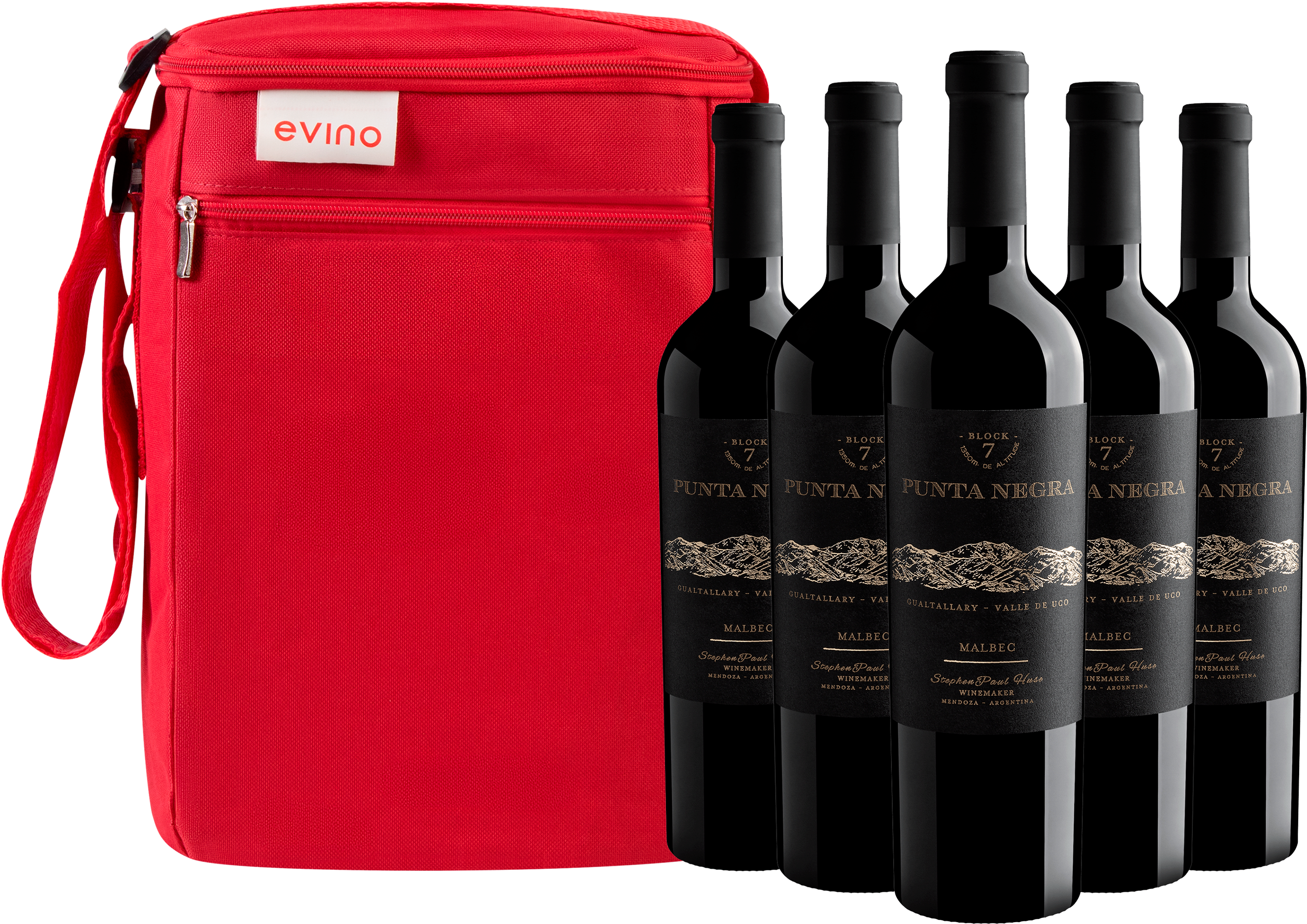 Kit 5 Punta Negra Block 7 Malbec+ Bolsa Exclusiva