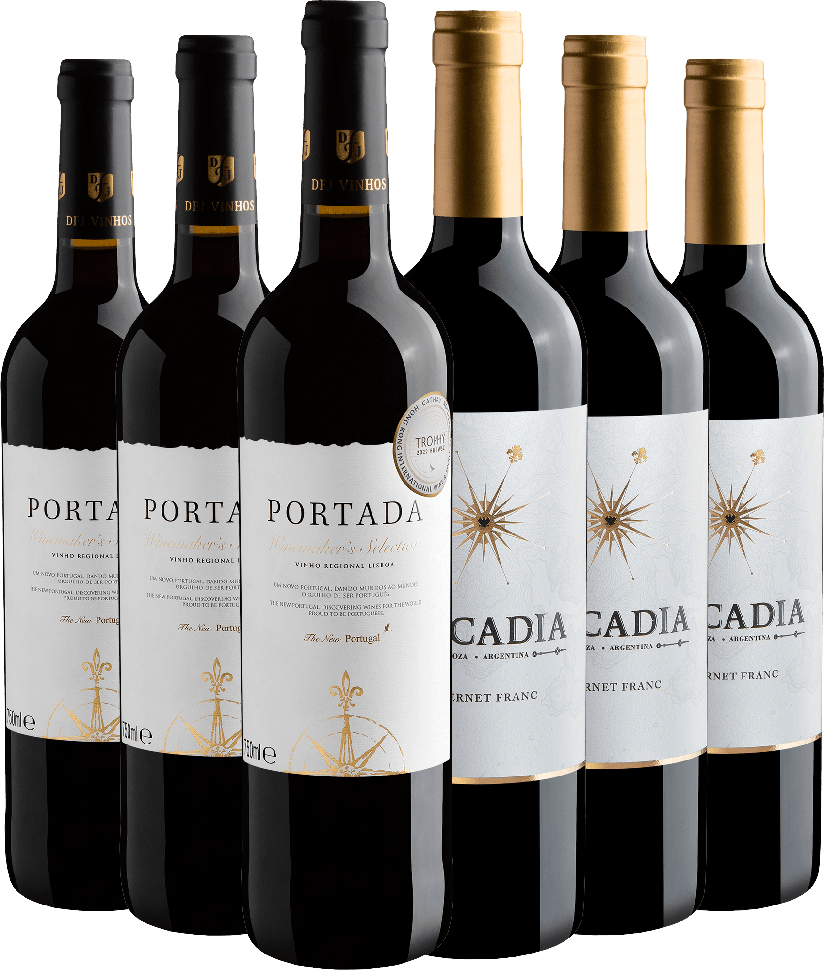 Kit 3 Portada Winemaker's Selection + 3 Arcadia Cabernet Franc