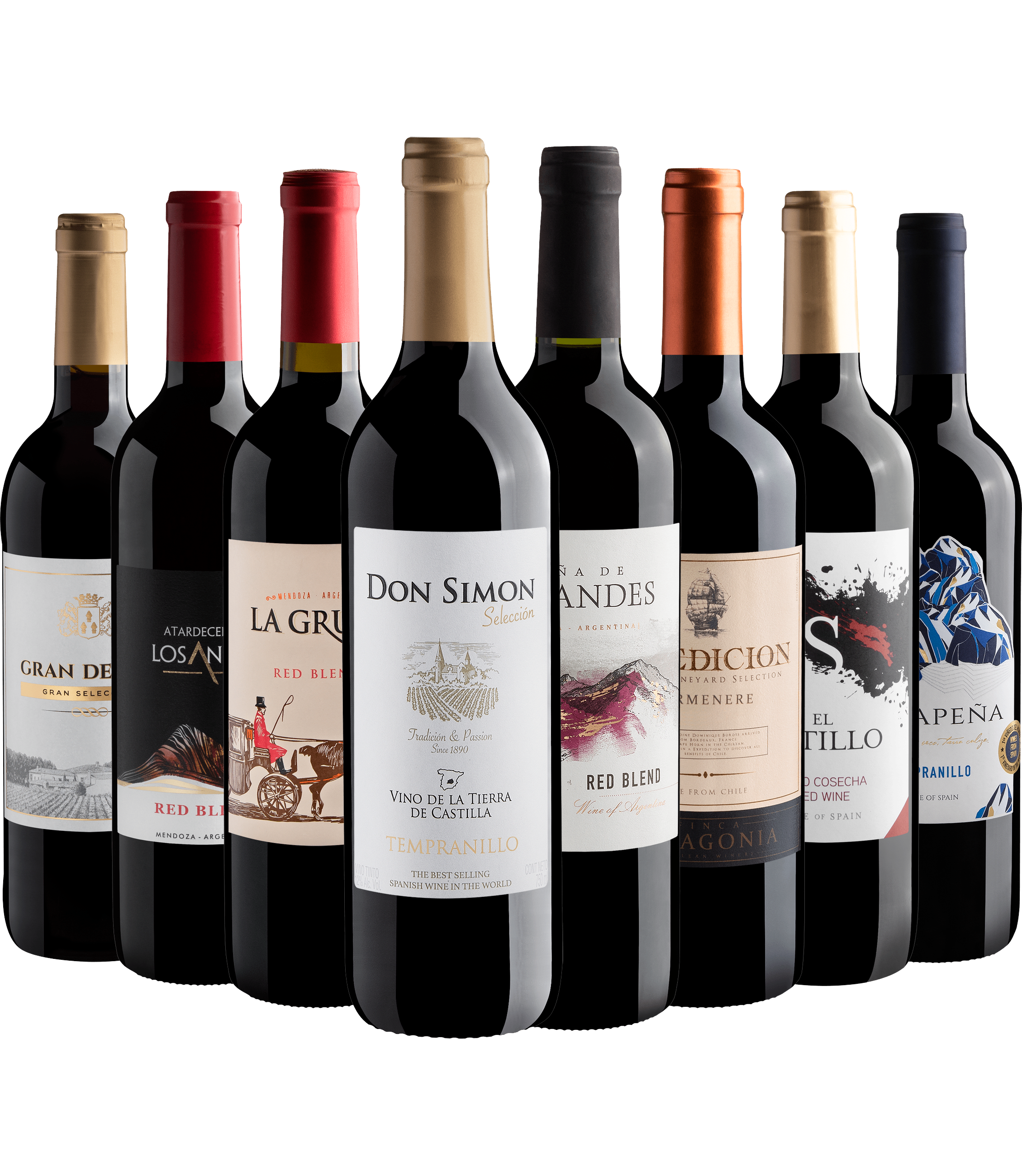 Kit 8 Vinhos Clássicos da Evino 