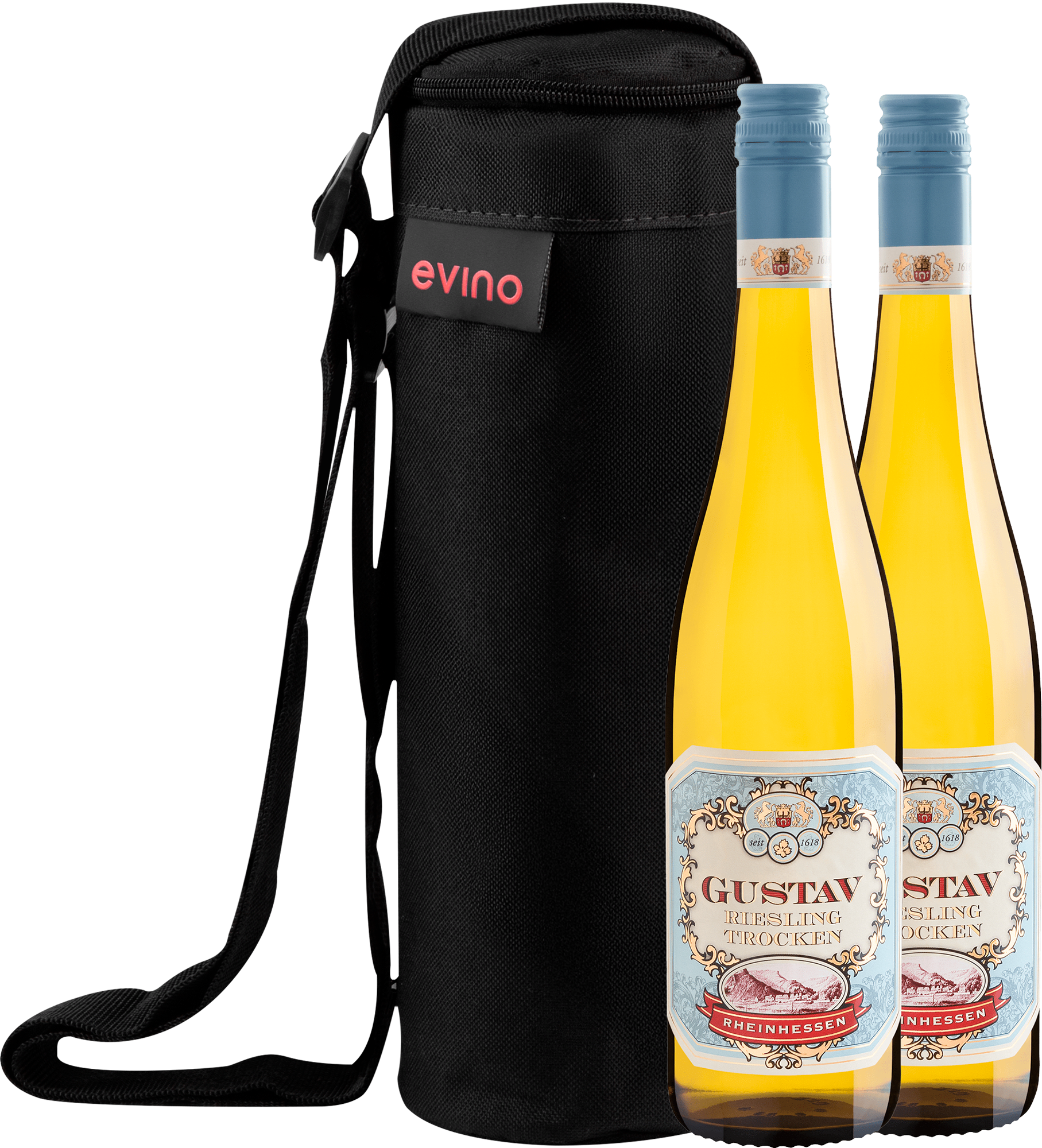 Kit 2 Gustav Riesling Trocken + Bolsa Exclusiva 