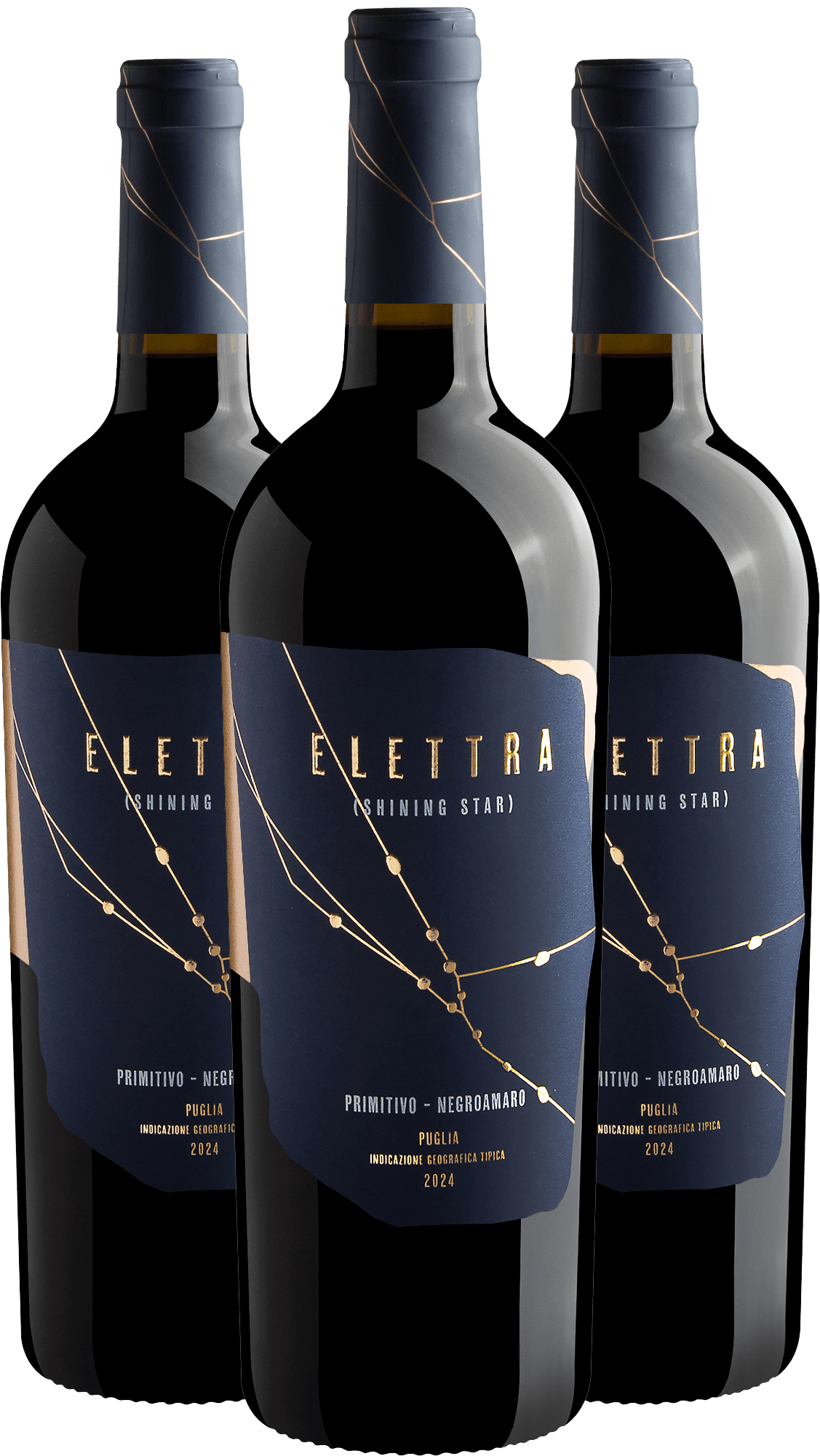 Kit 3 Elettra (Shining Star) Primitivo-Negroamaro Puglia 