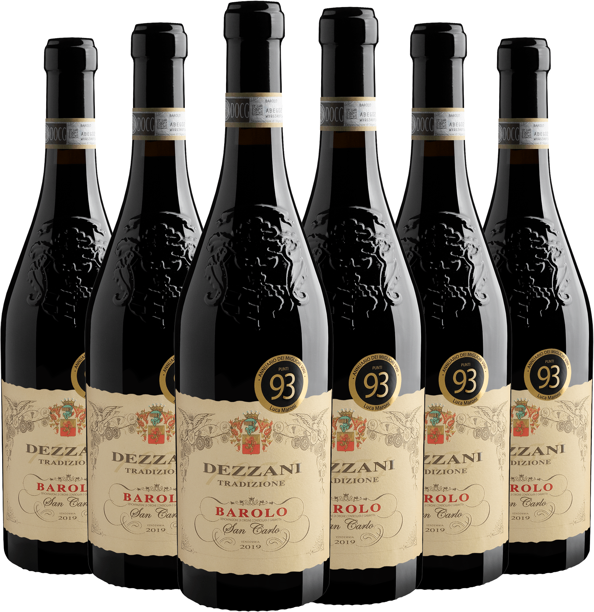 Kit 6 Dezzani Tradizione San Carlo Barolo