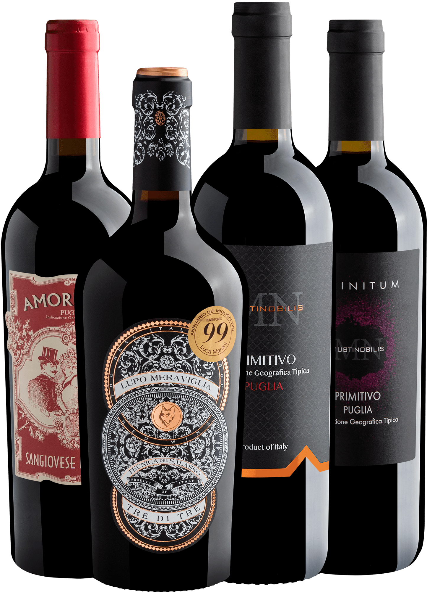 Kit 4 Vinhos da Puglia