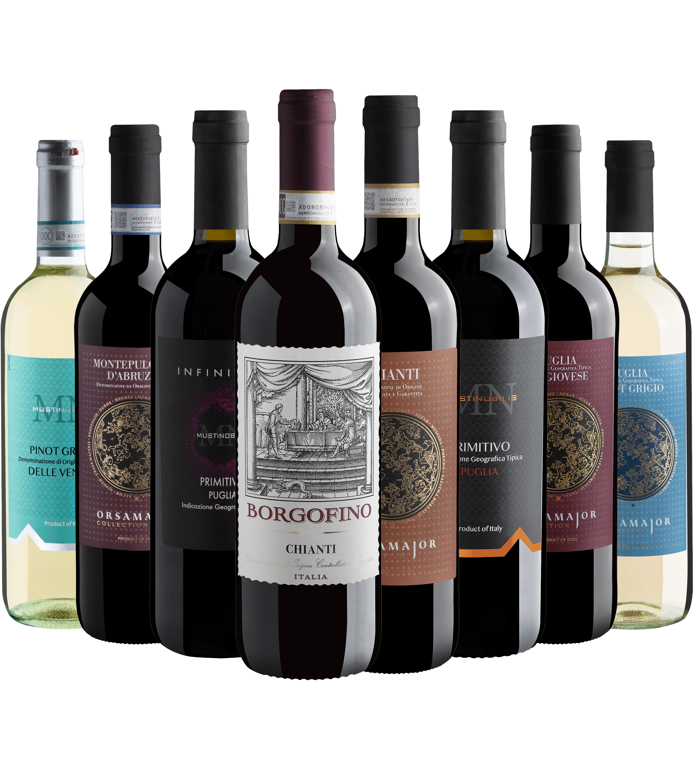 Kit 8 Vinhos Italianos