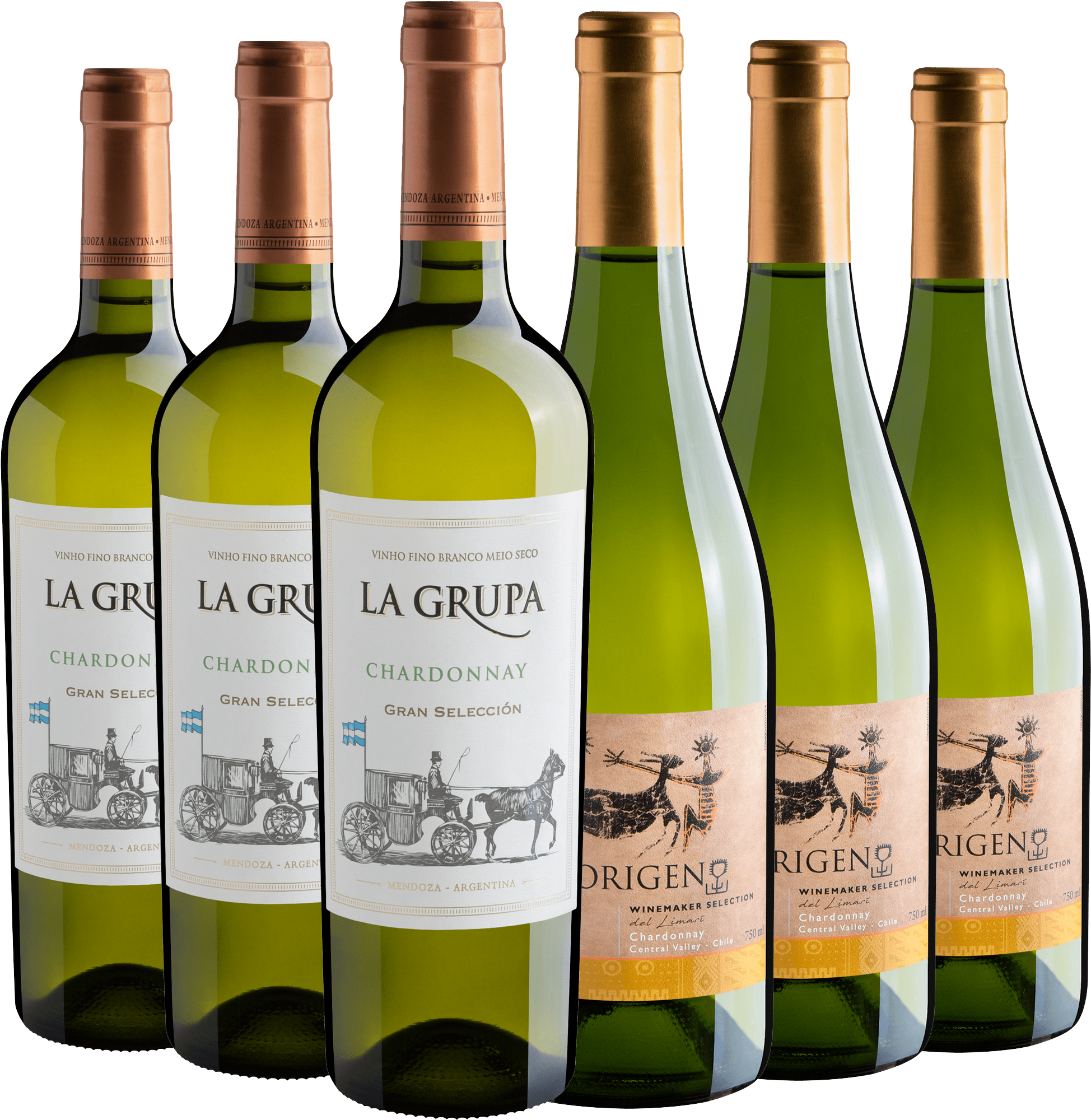Kit Chardonnay | 3 La Grupa + 3 El Origen 