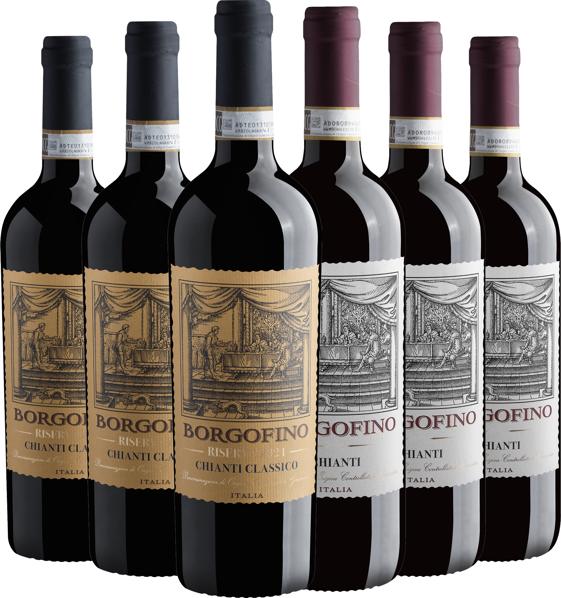 Kit Borgofino: 3 Chianti + 3 Chianti Riserva 