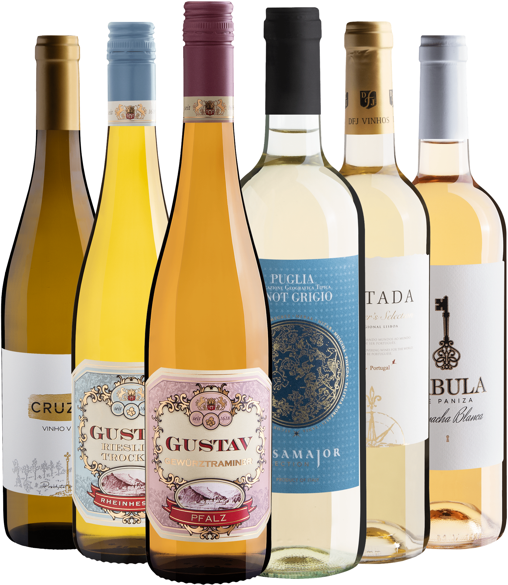Kit 6 Vinhos Brancos do Velho Mundo