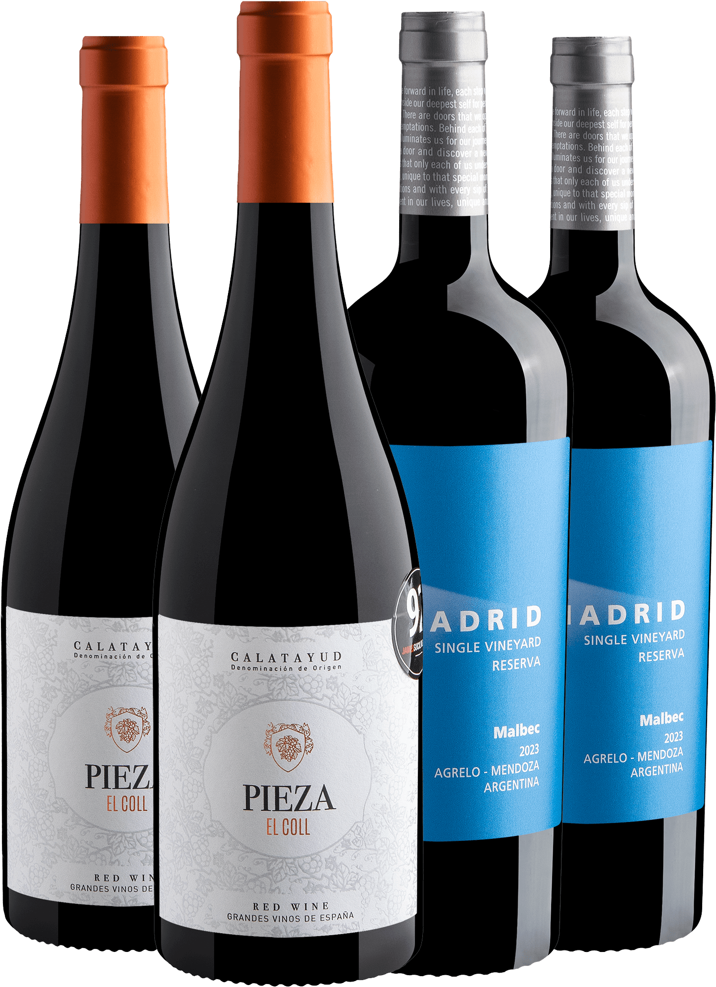 Kit 92 Pontos | 2 Pieza El Coll + 2 Lamadrid Reserva