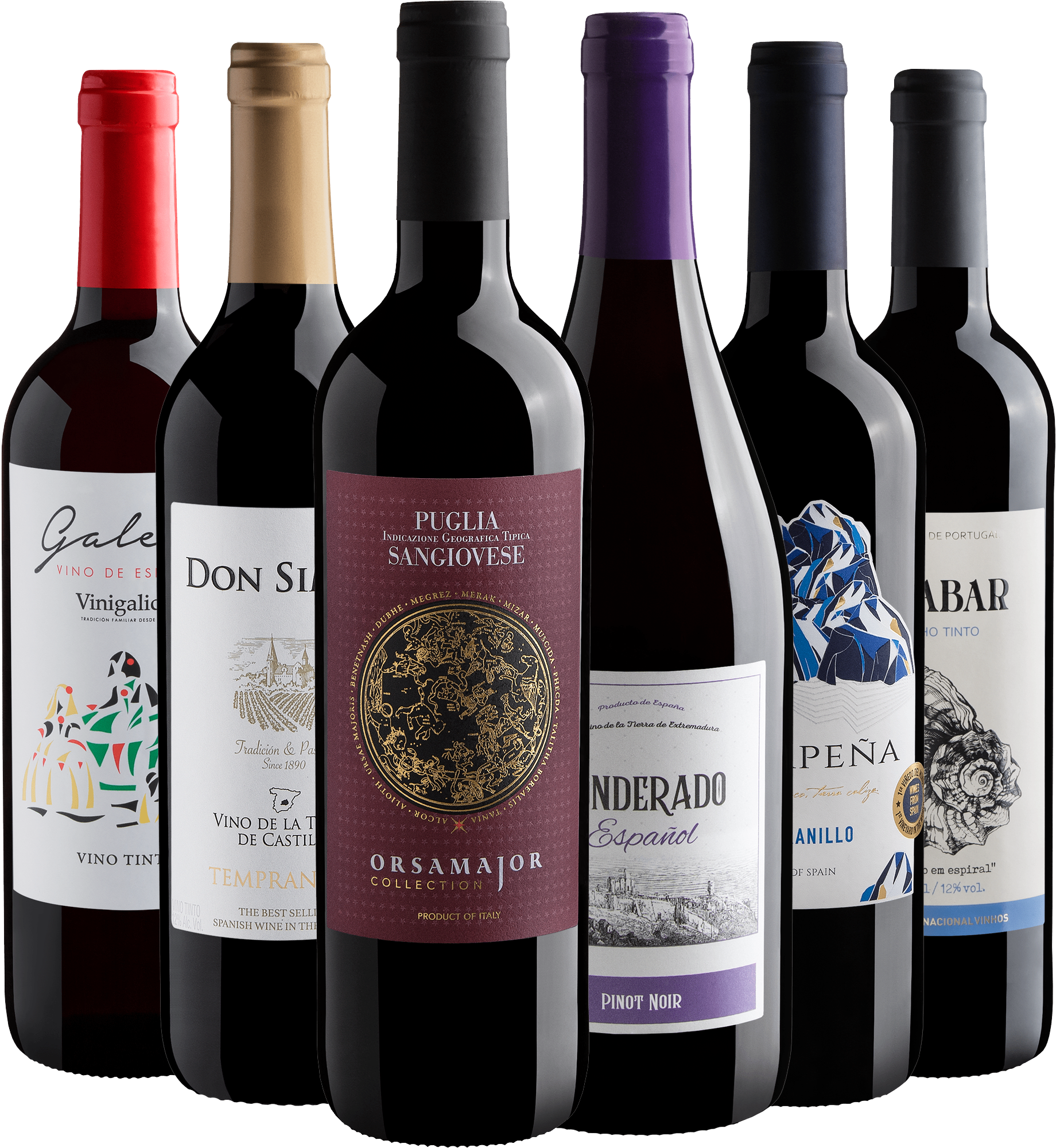 Kit 6 Vinhos do Velho Mundo