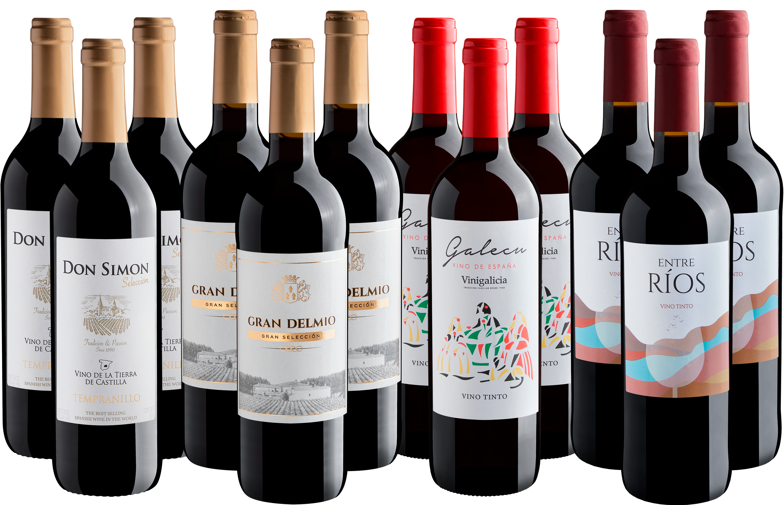 Kit Espanhóis em Dose Tripla | 12 garrafas*